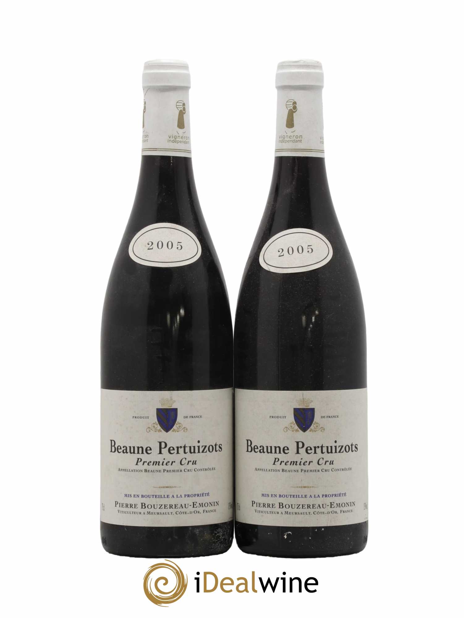 Beaune 1er Cru Pertuizots Bouzereau Emonin 2005 - Lot de 2 bouteilles - 0