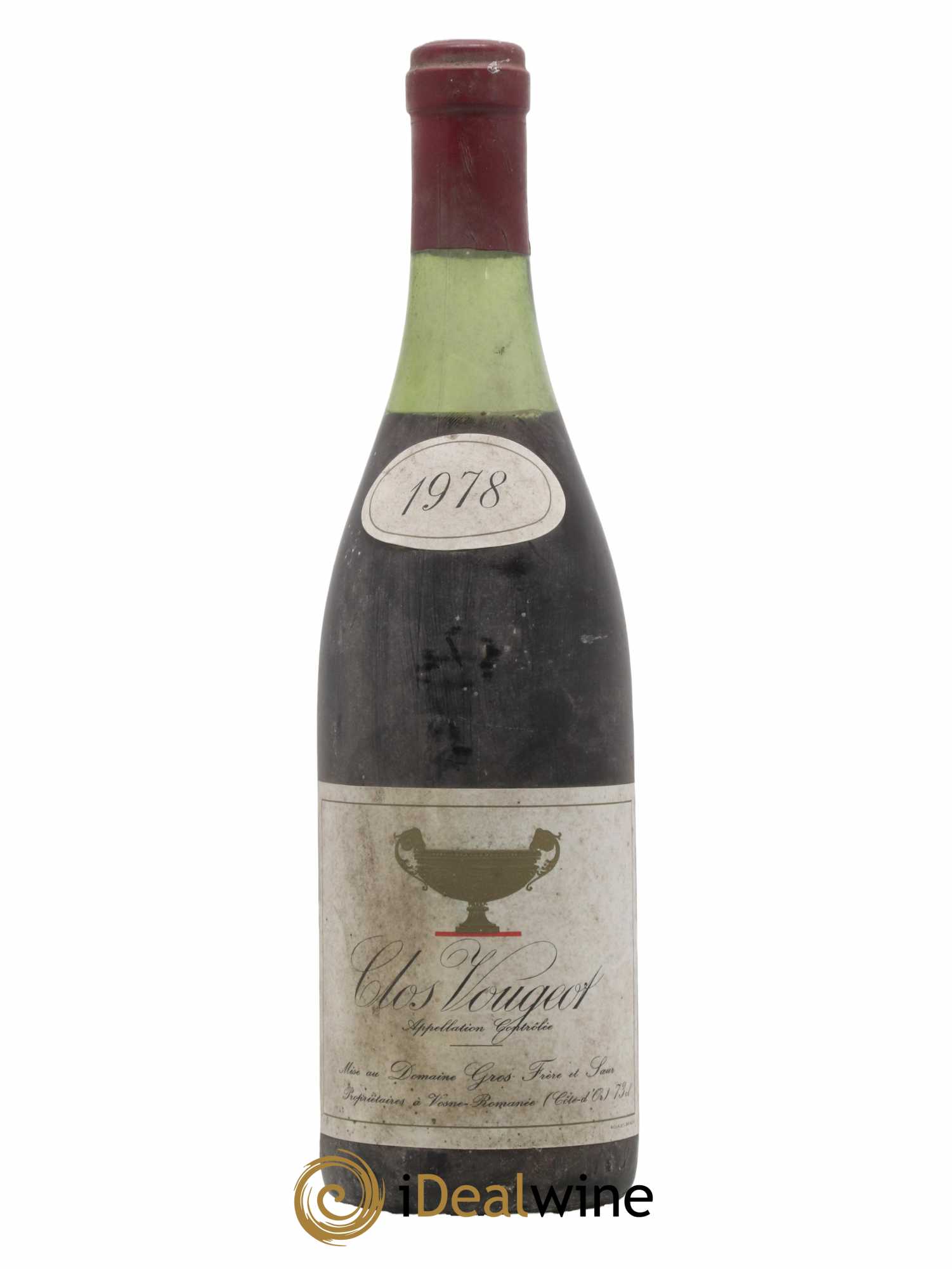 Clos de Vougeot Grand Cru Gros Frère & Soeur 1978 - Lot de 1 bouteille - 0