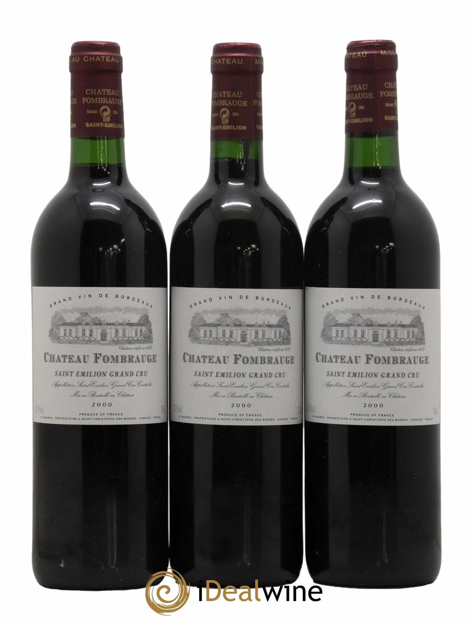 Château Fombrauge Grand Cru Classé 2000 - Lot of 12 bottles - 2