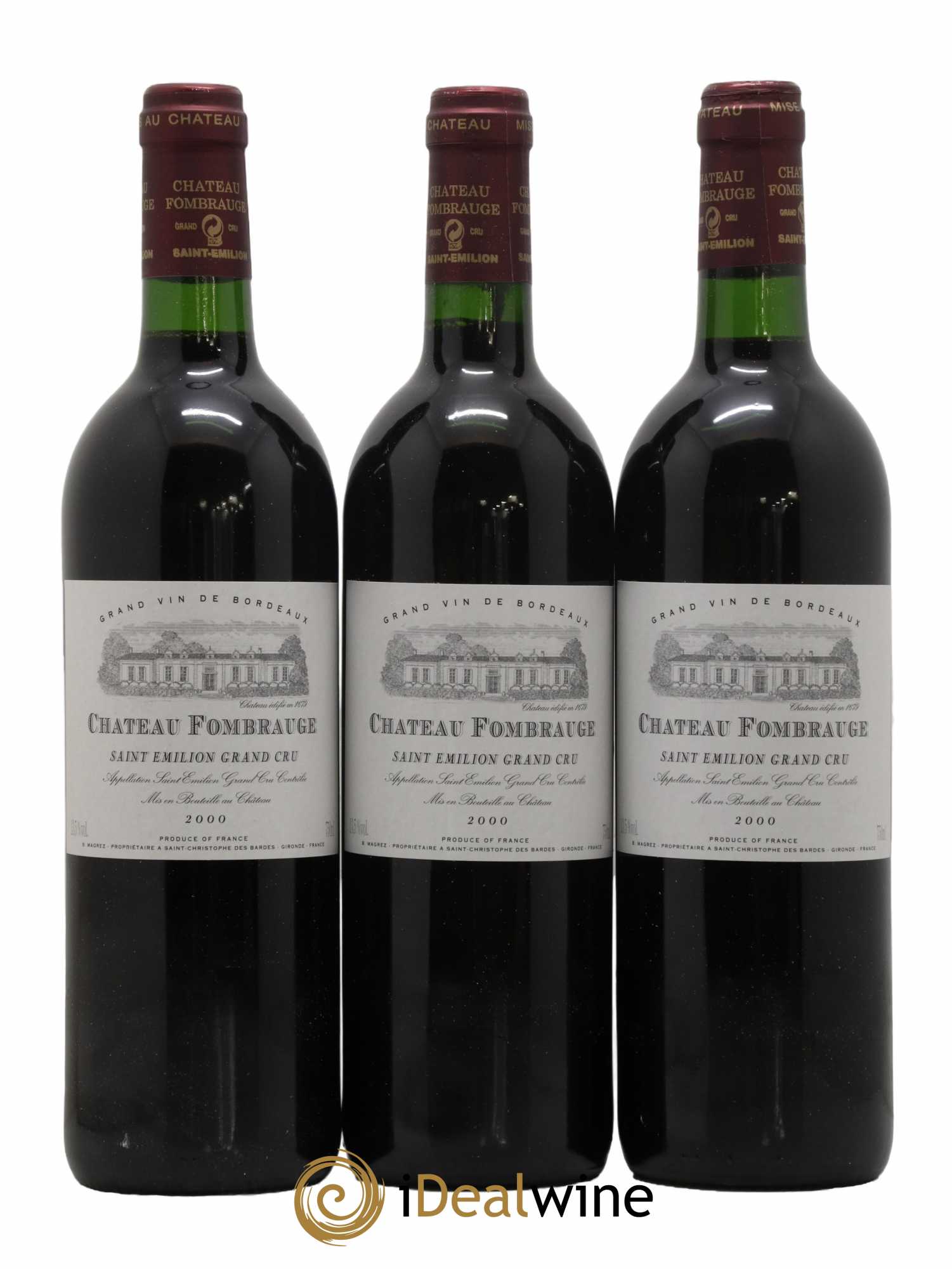 Château Fombrauge Grand Cru Classé 2000 - Lot of 12 bottles - 3