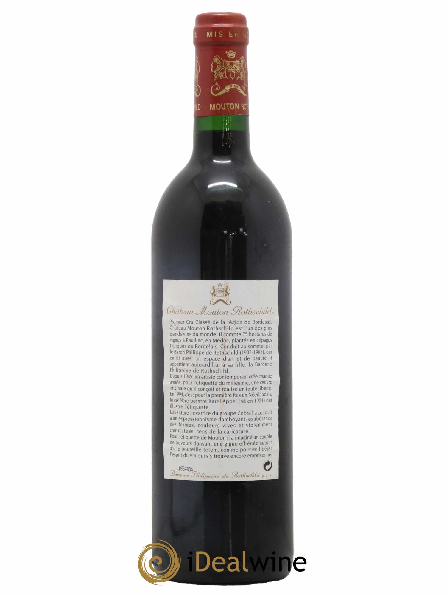 Château Mouton Rothschild 1er Grand Cru Classé 1994 - Lot of 1 bottle - 1