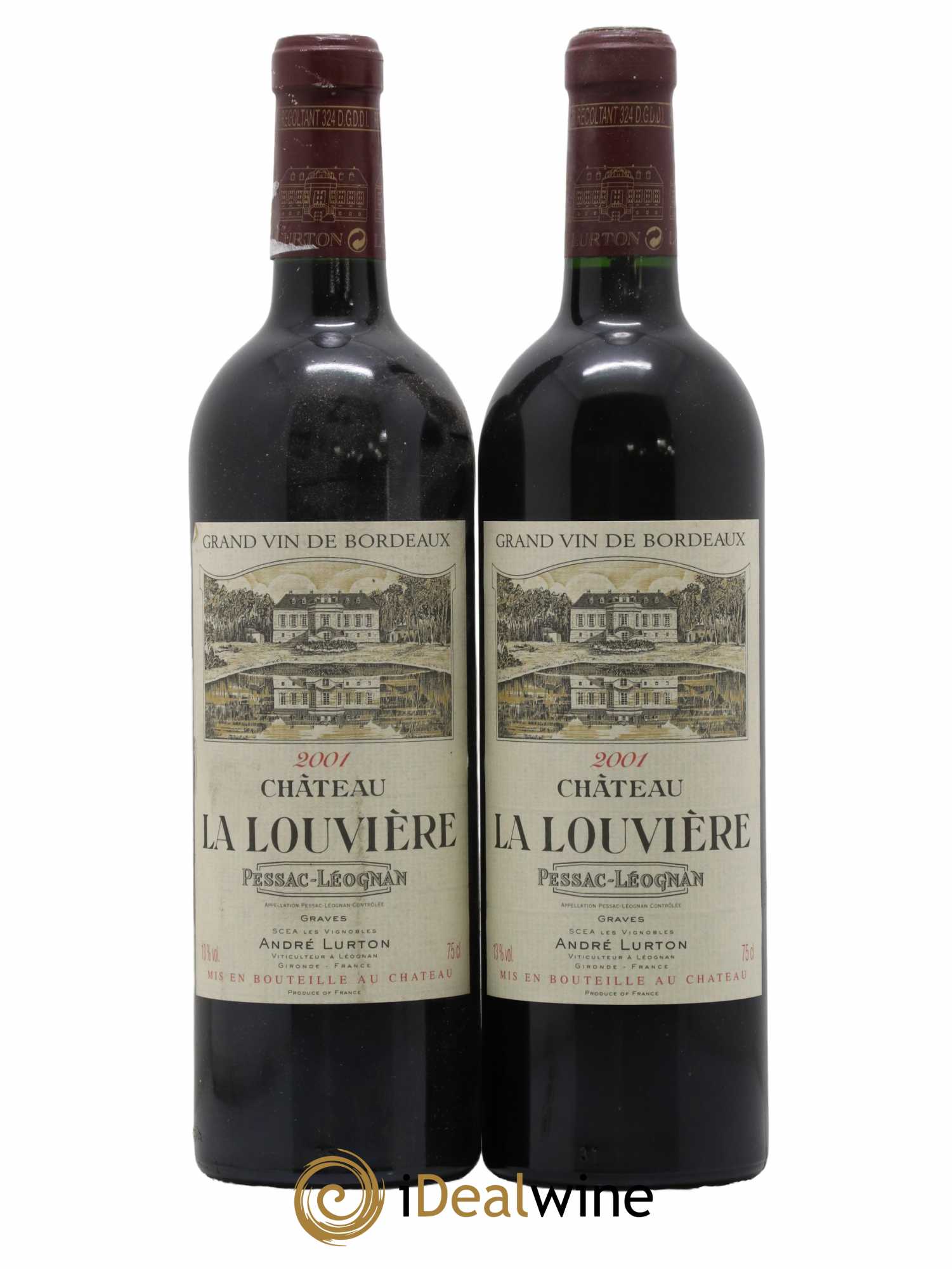 Château la Louvière 2001 - Lot de 2 bouteilles - 0