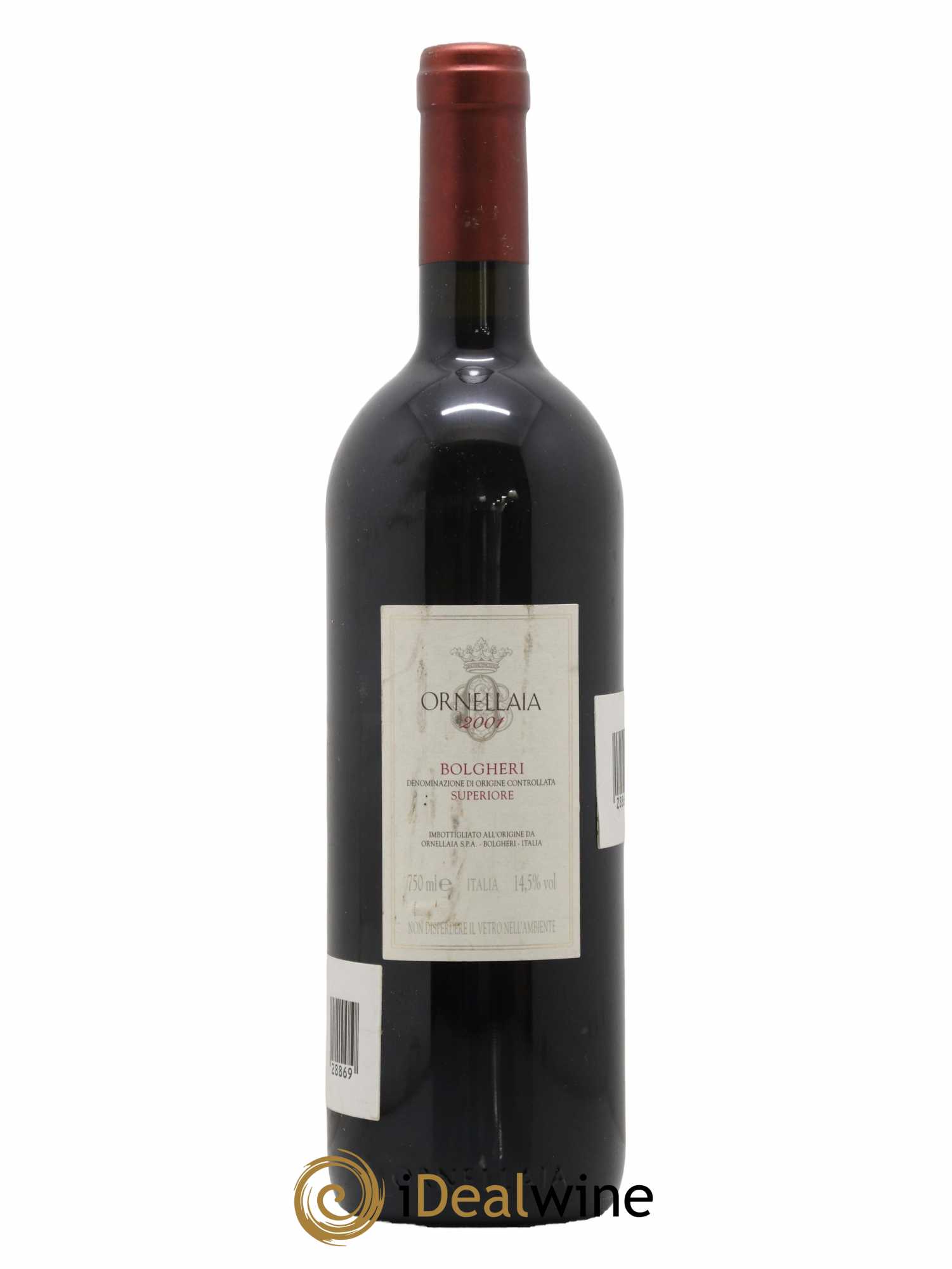 Bolgheri DOC Superiore Ornellaia Tenuta Dell'Ornellaia - Frescobaldi 2001 - Lot de 1 bouteille - 1