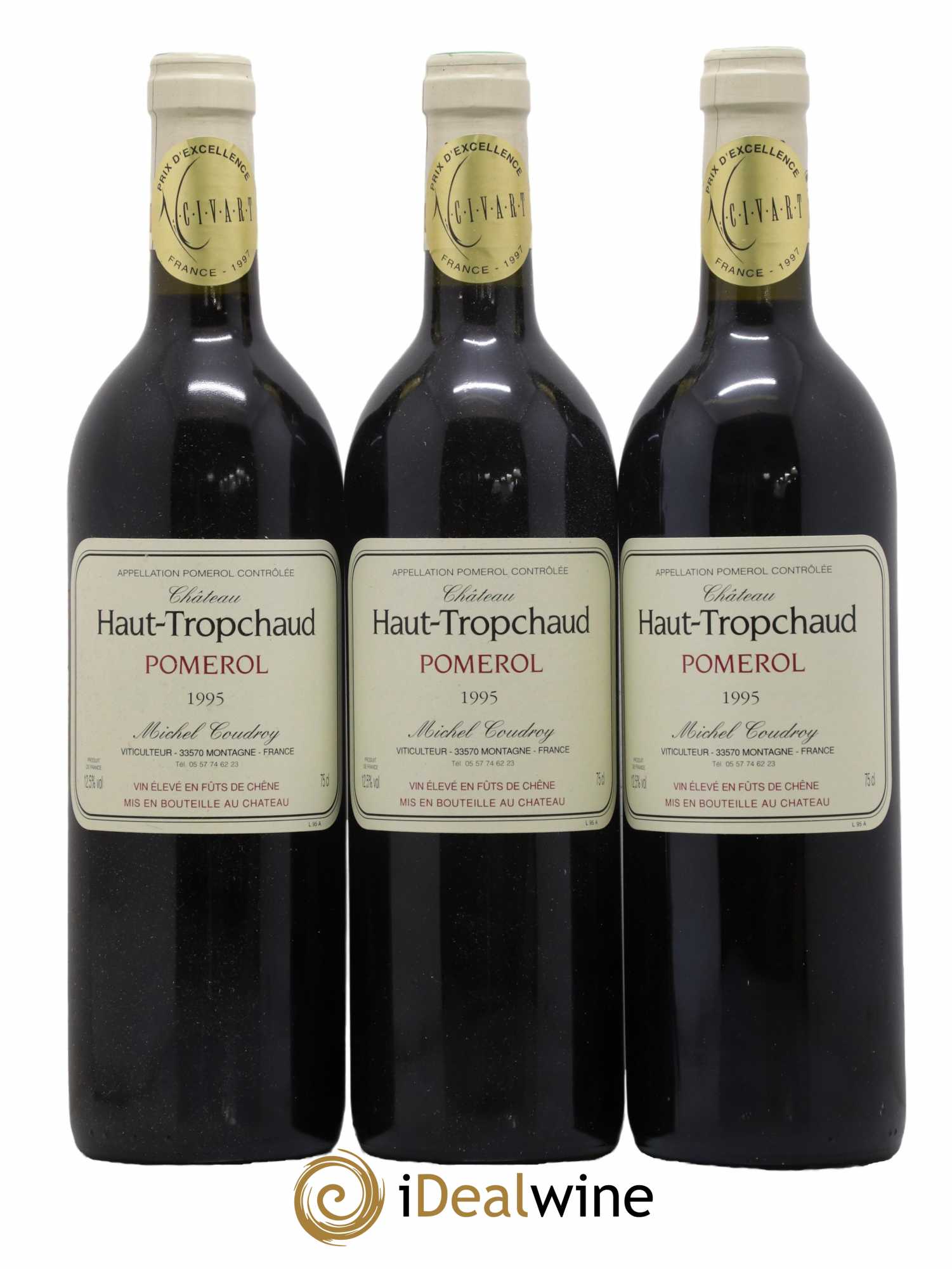 Château Haut Tropchaud 1995 - Lot de 6 bouteilles - 1