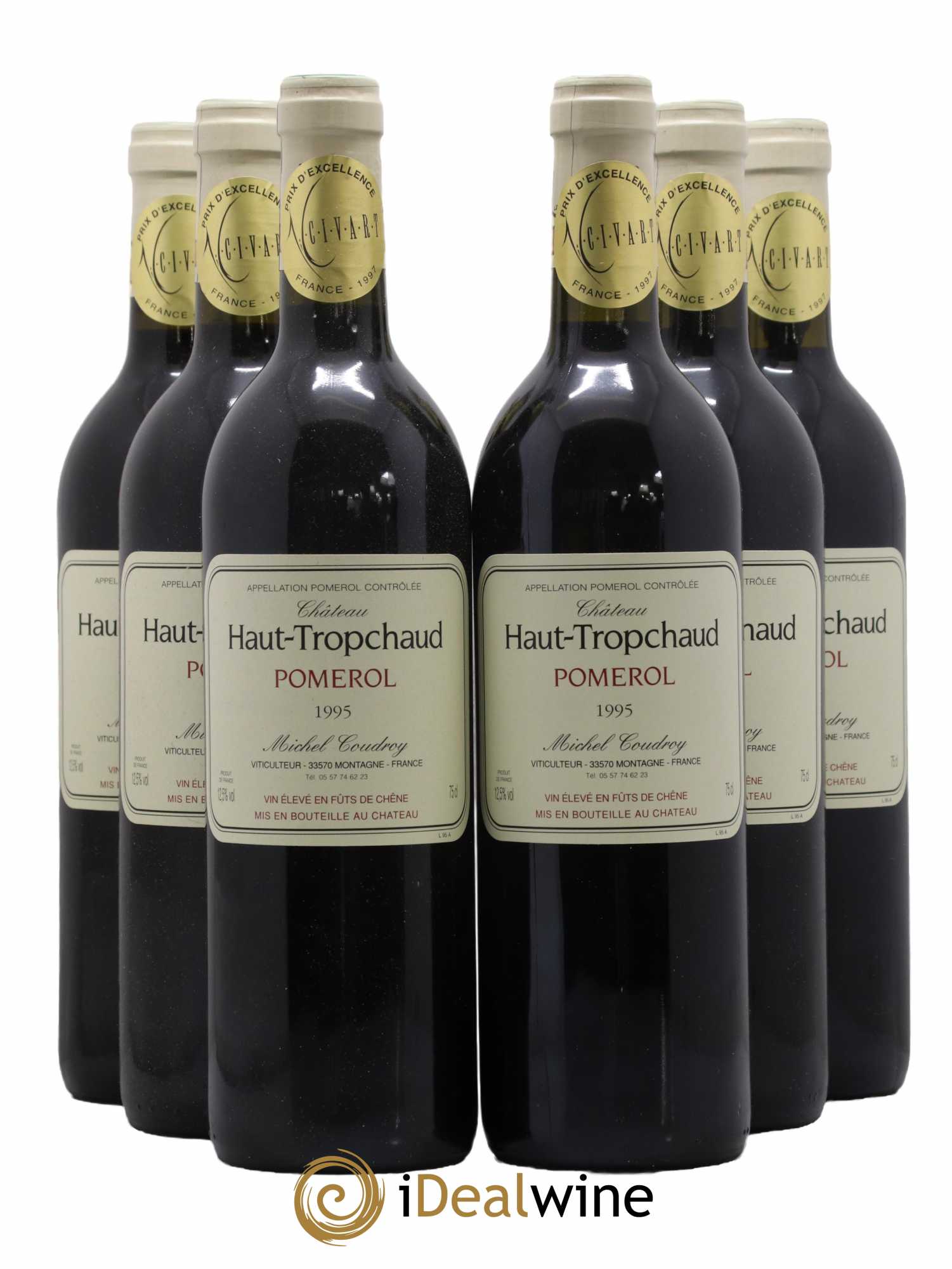 Château Haut Tropchaud 1995 - Lot de 6 bouteilles - 0