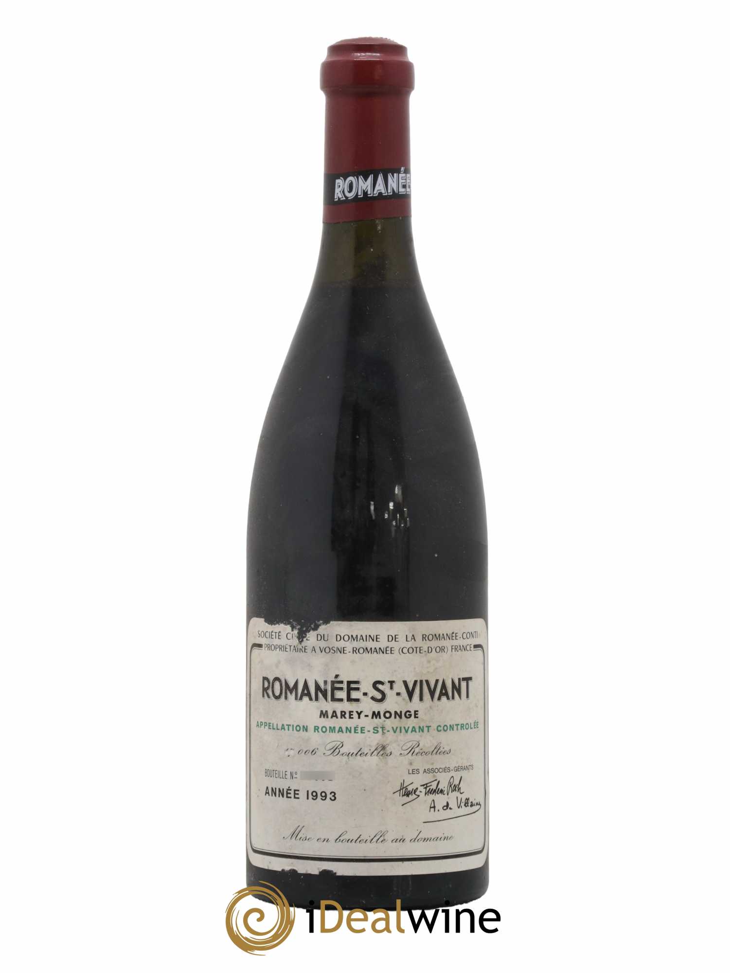 Romanée-Saint-Vivant Grand Cru Domaine de la Romanée-Conti 1993 - Lot de 1 bouteille - 0
