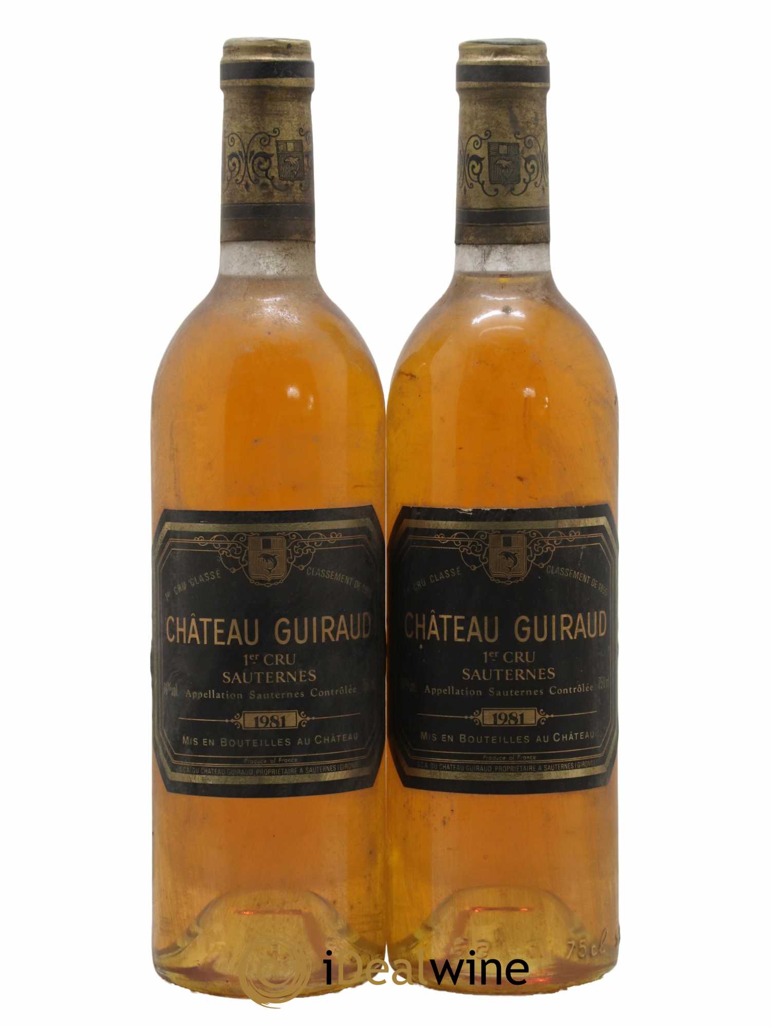 Château Guiraud 1er Grand Cru Classé 1981 - Lotto di 2 bottiglie - 0