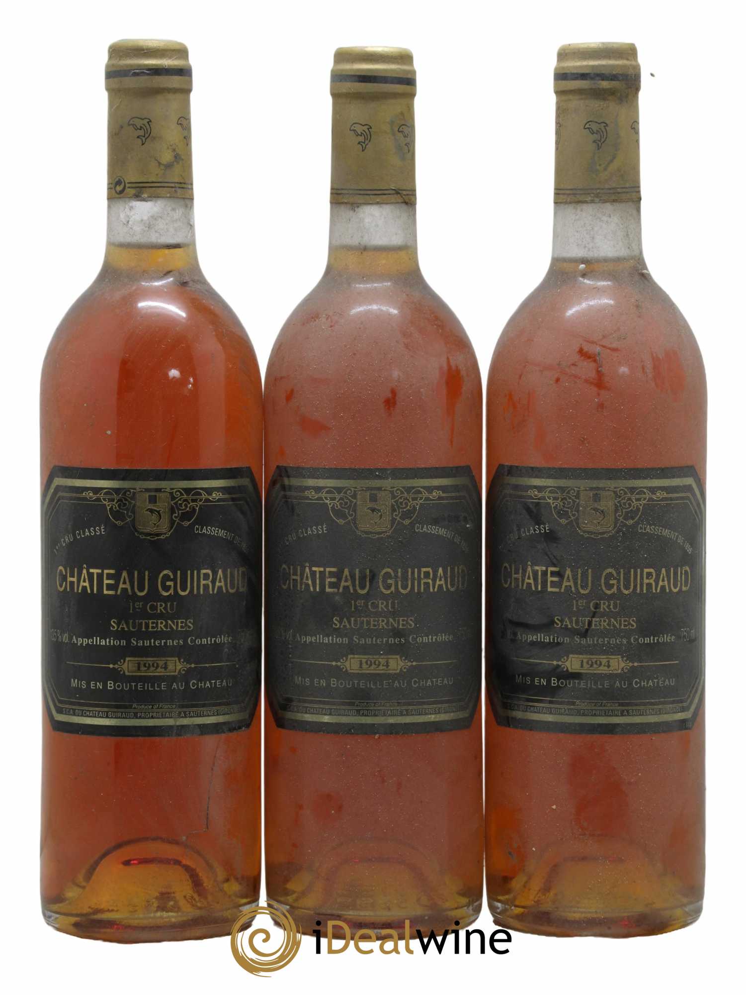 Château Guiraud 1er Grand Cru Classé 1994 - Lotto di 3 bottiglie - 0