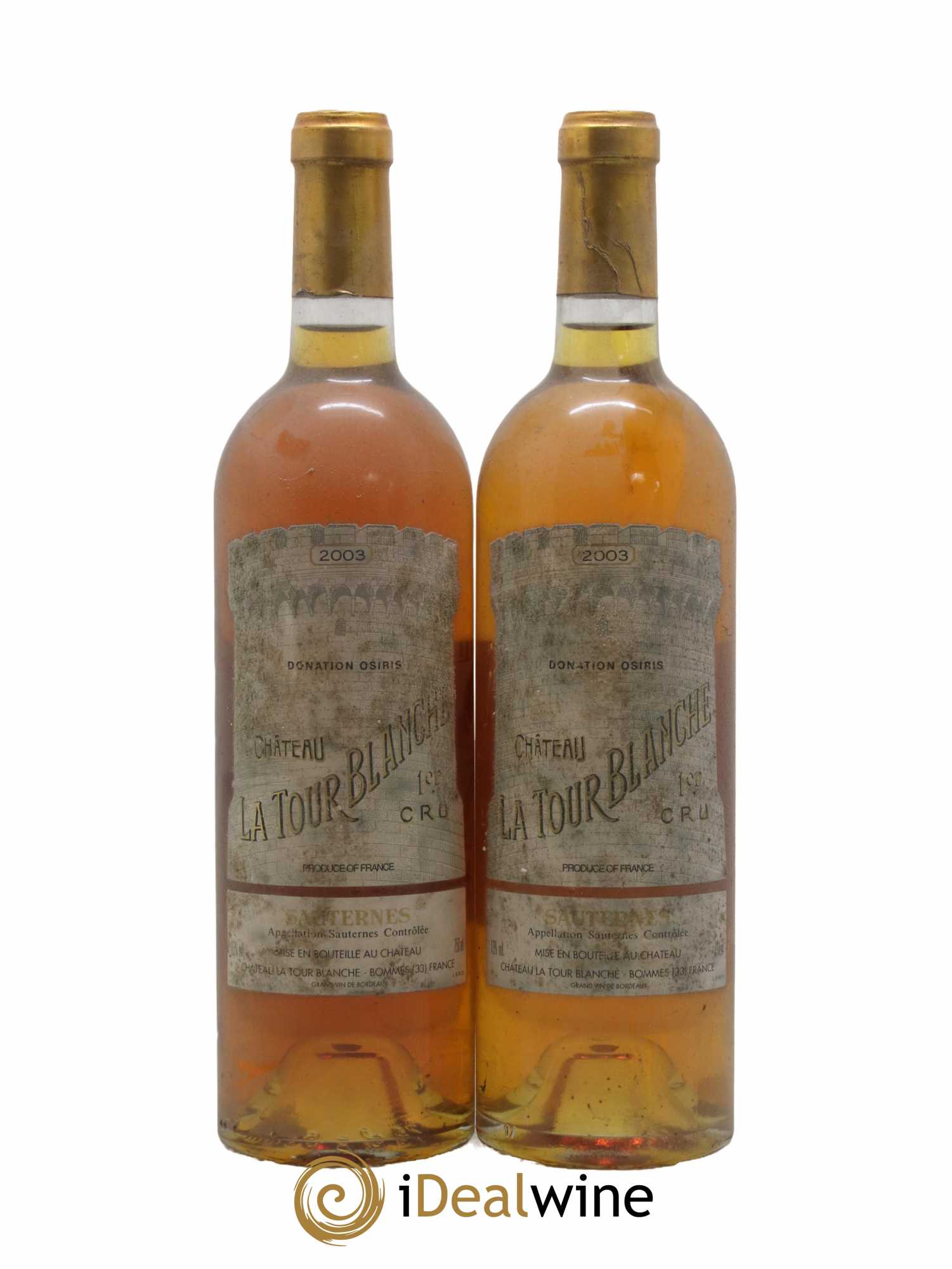 Château la Tour Blanche 1er Grand Cru Classé 2003 - Lotto di 2 bottiglie - 0