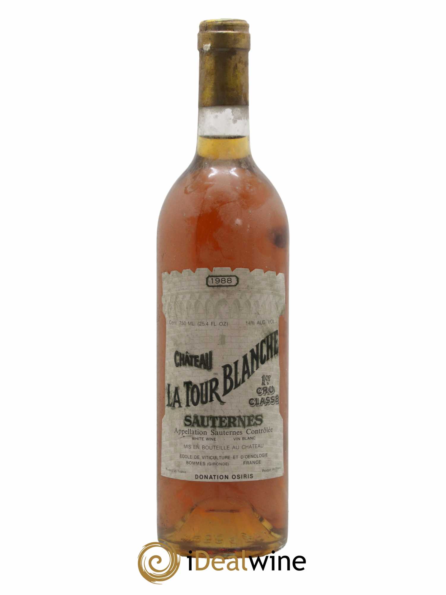 Château la Tour Blanche 1er Grand Cru Classé 1988 - Lotto di 1 bottiglia - 0