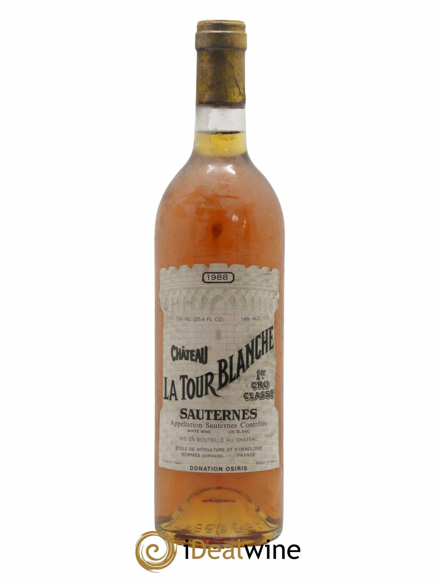 Château la Tour Blanche 1er Grand Cru Classé 1988 - Lotto di 1 bottiglia - 0