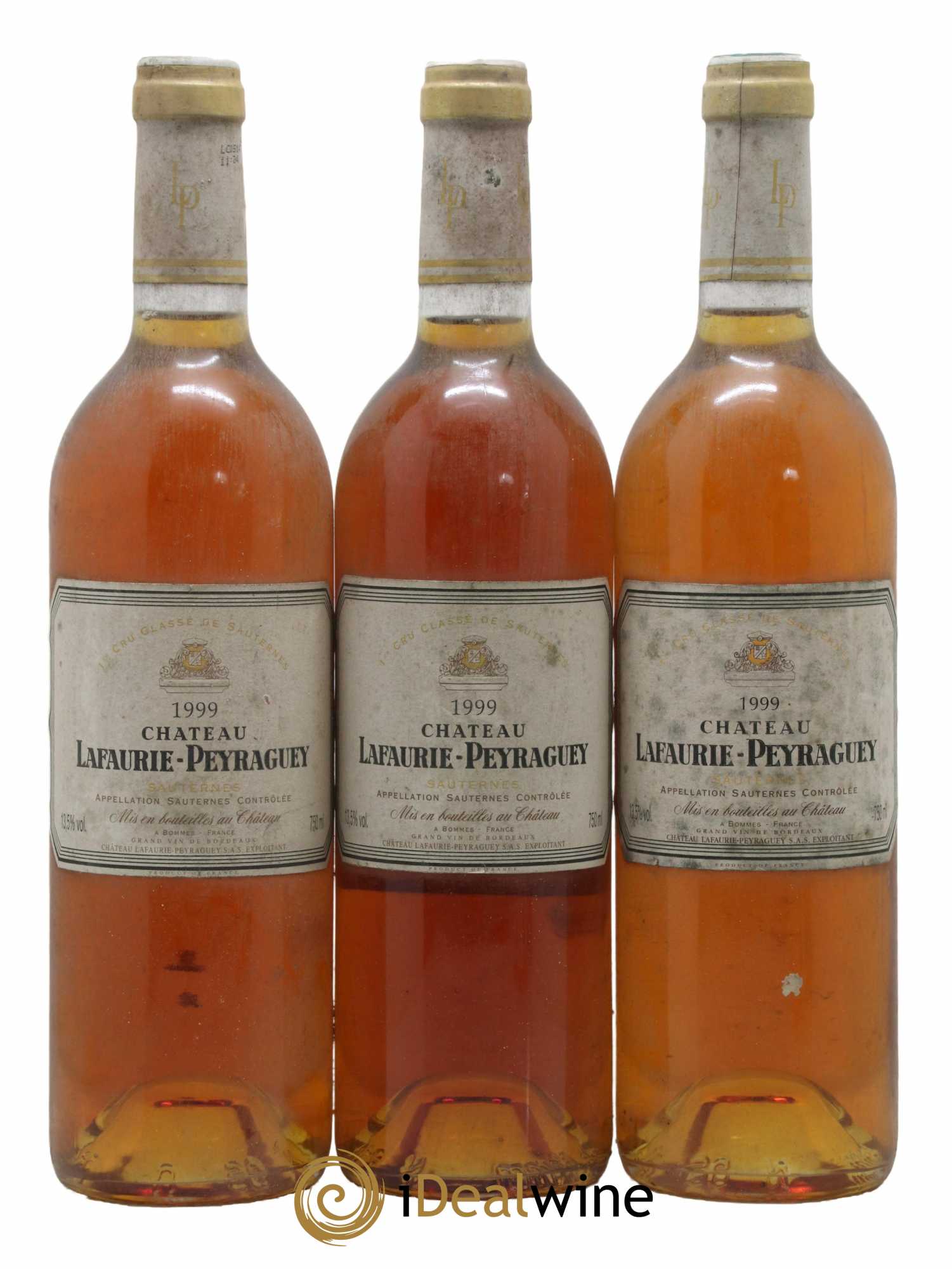 Château Lafaurie-Peyraguey 1er Grand Cru Classé 1999 - Lotto di 3 bottiglie - 0