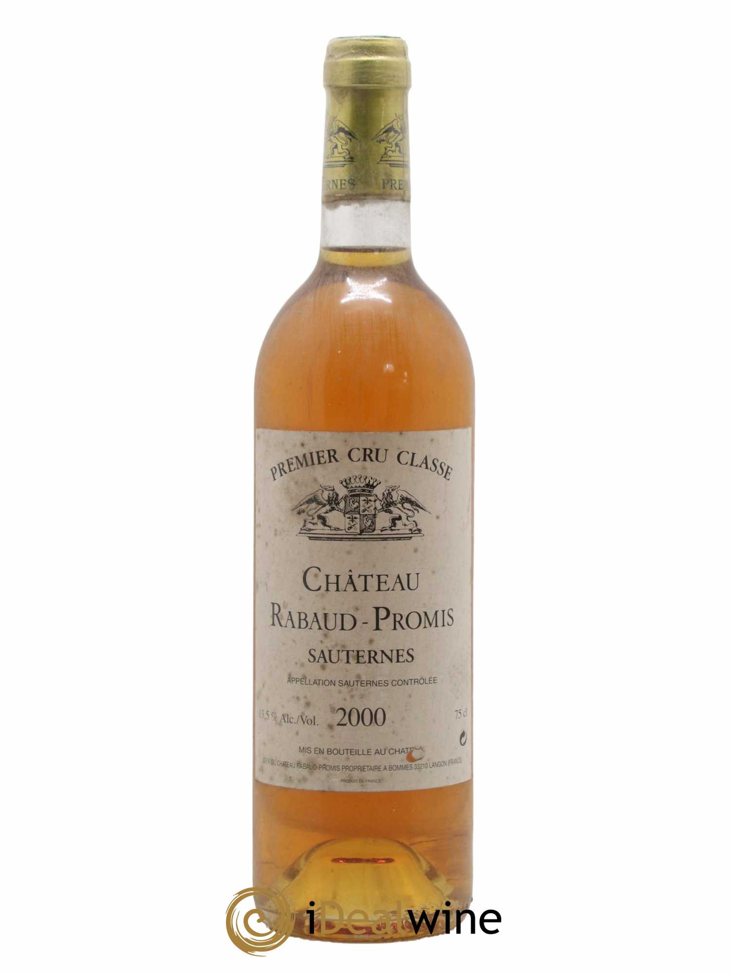 Château Rabaud Promis 1er Grand Cru Classé 2000 - Posten von 1 Flasche - 0