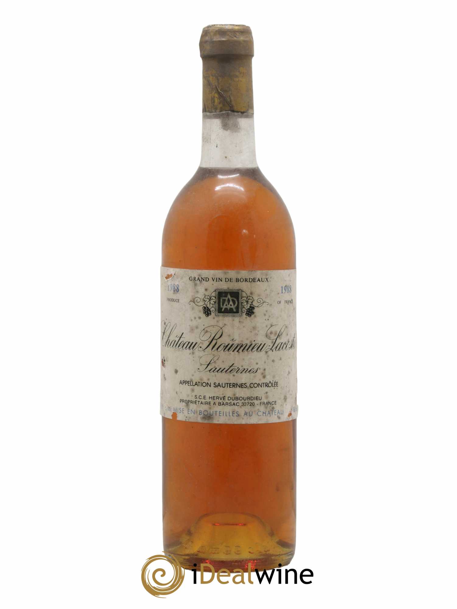 Château Roûmieu-Lacoste Cru Bourgeois 1988 - Posten von 1 Flasche - 0
