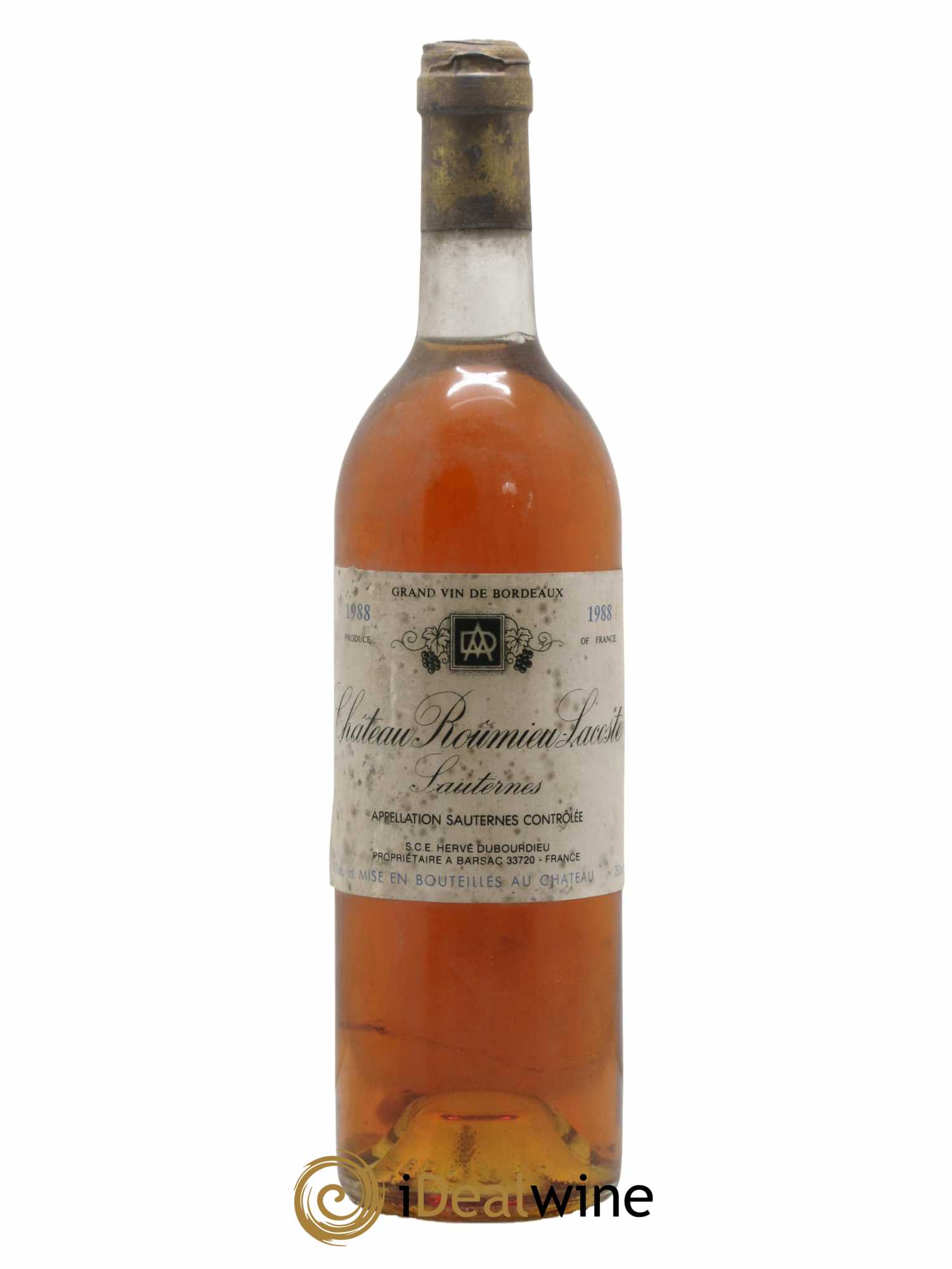 Château Roûmieu-Lacoste Cru Bourgeois 1988 - Posten von 1 Flasche - 0