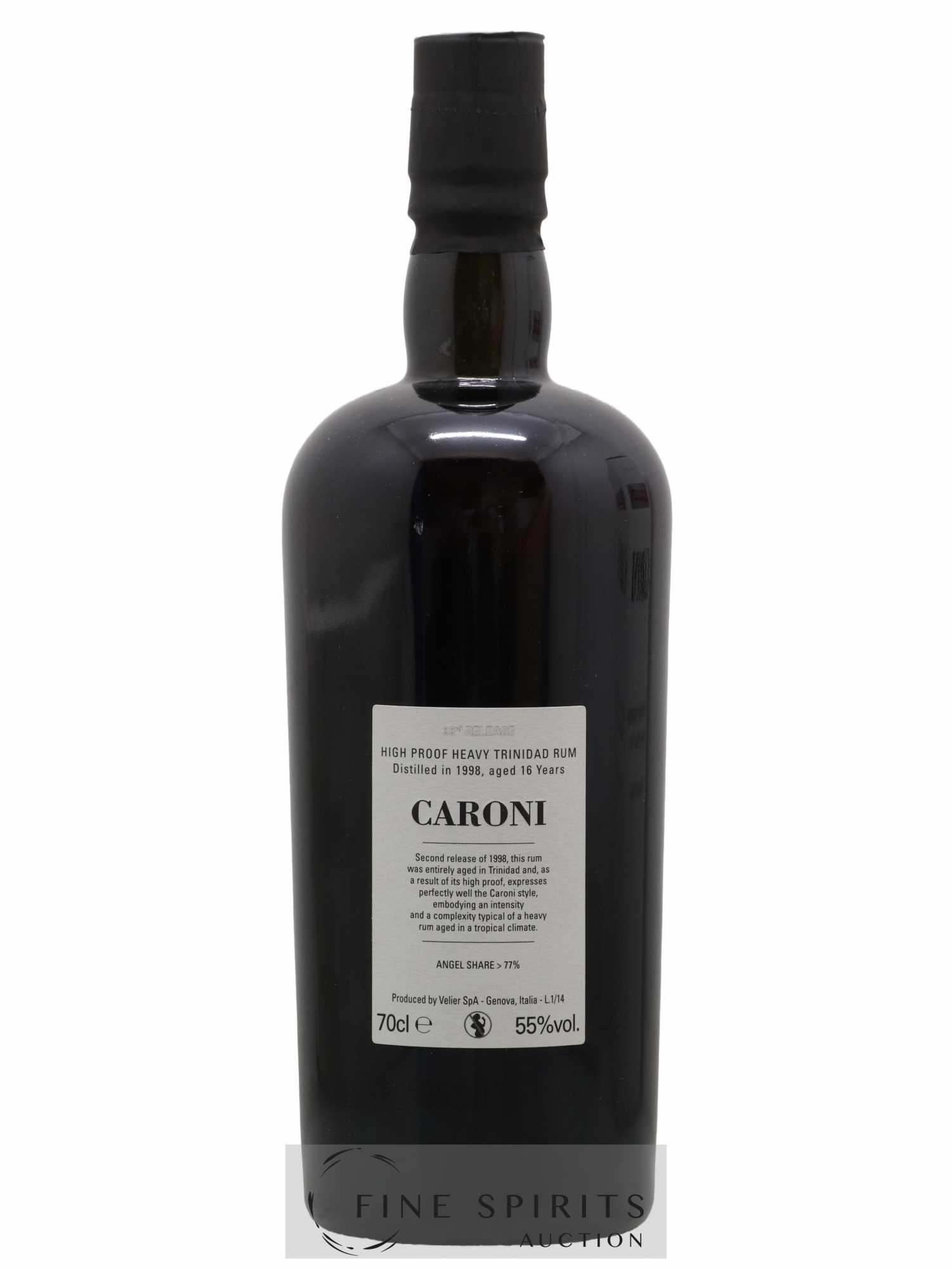 Caroni 16 years 1998 Velier No Smoking 33rd Release - One of 3850 - bottled 2014 - Lot de 1 bouteille - 2