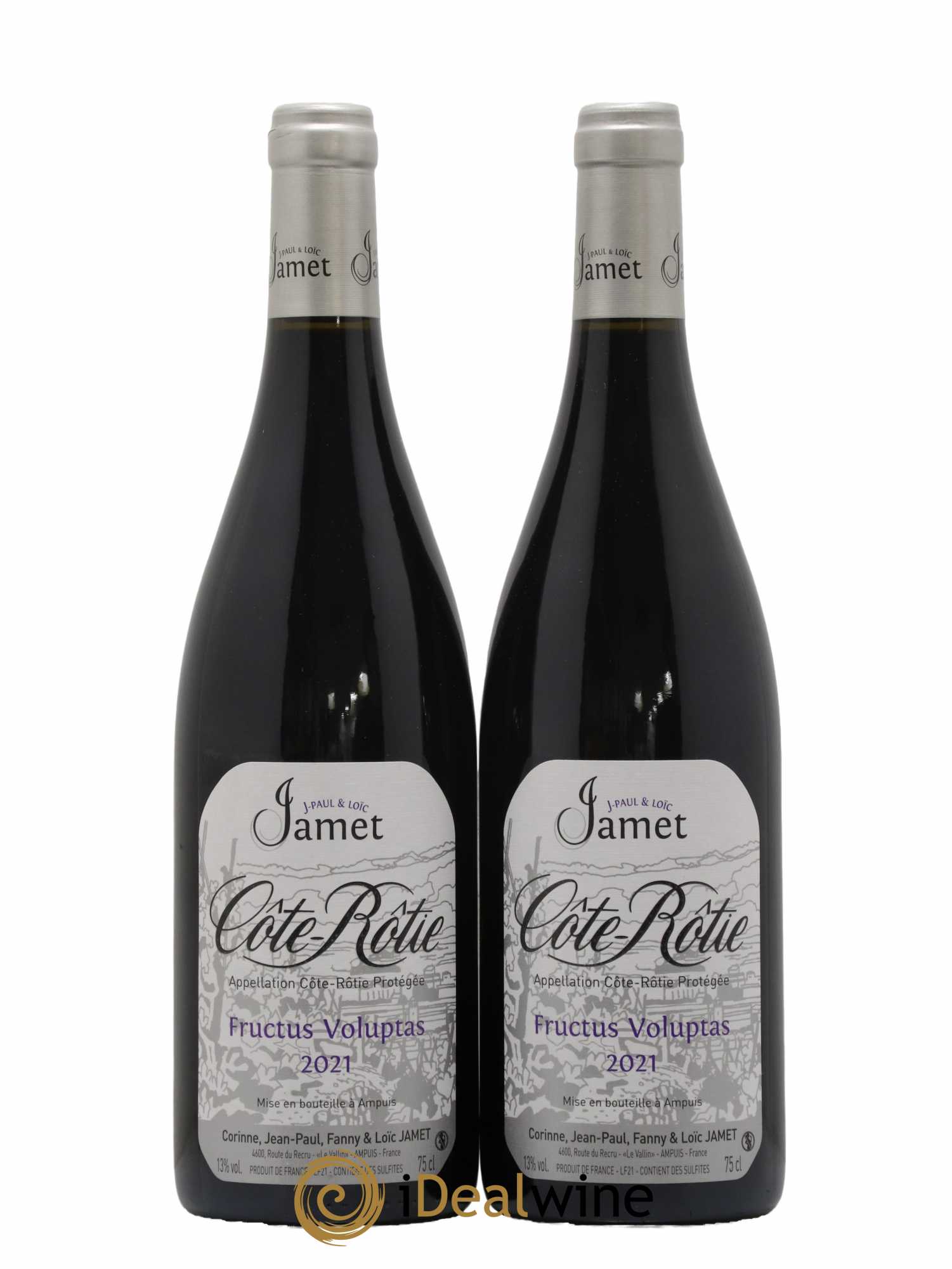Côte-Rôtie Fructus Voluptas Jamet (Domaine) 2021 - Lot de 2 bouteilles - 0