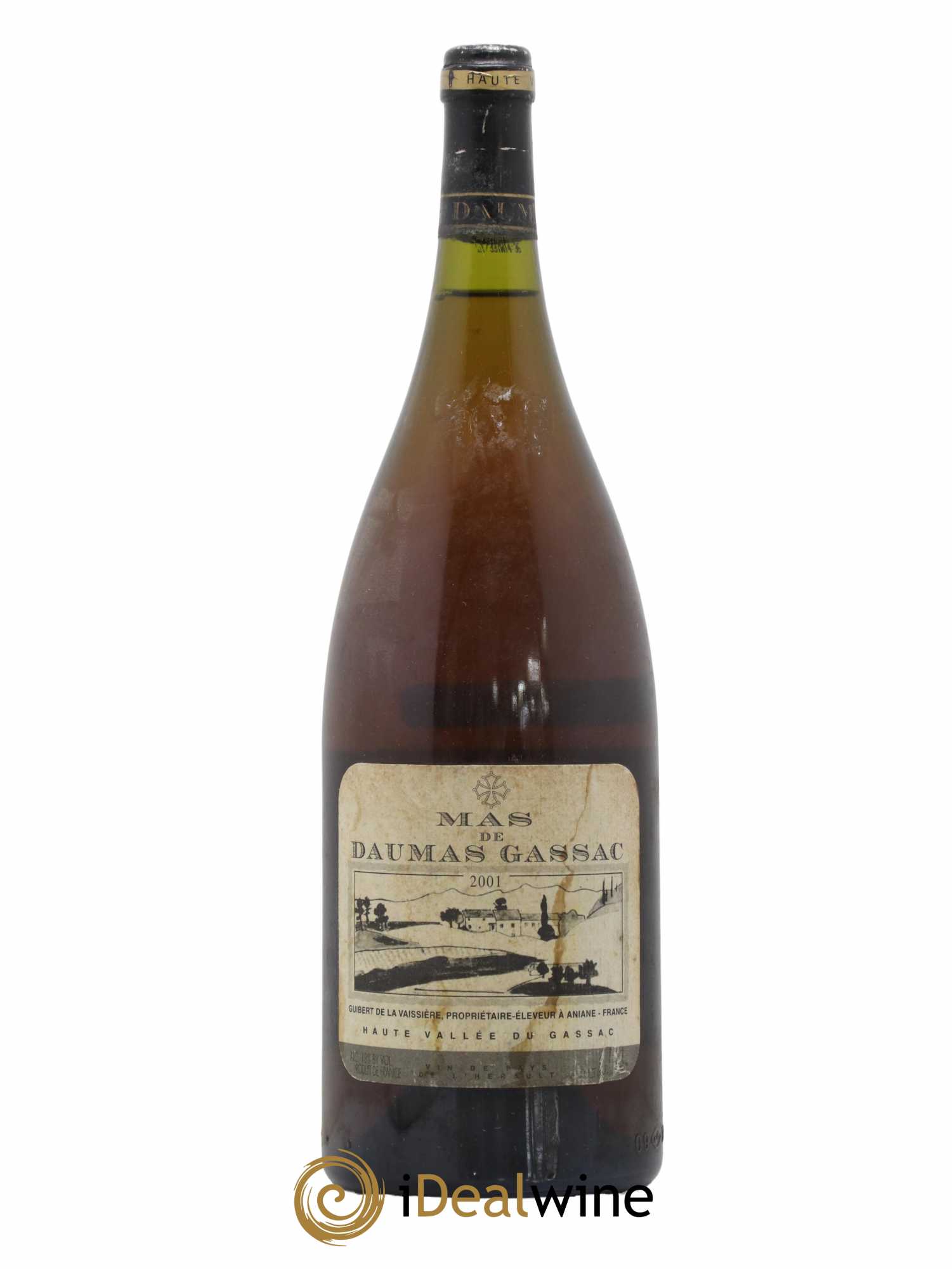 Saint-Guilhem-le-Désert - Cité d'Aniane Mas Daumas Gassac Famille Guibert de La Vaissière 2001 - Lot de 1 magnum - 0