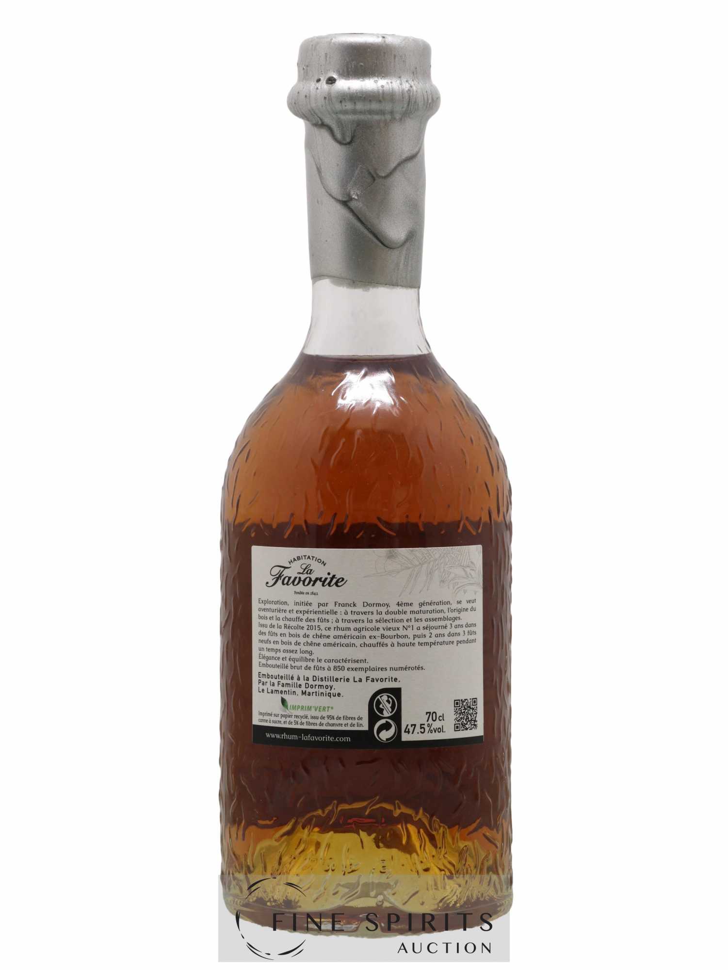 La Favorite 2015 Of. Exploration N°1 - One of 850 - bottled 2020 - Lot de 1 bouteille - 1