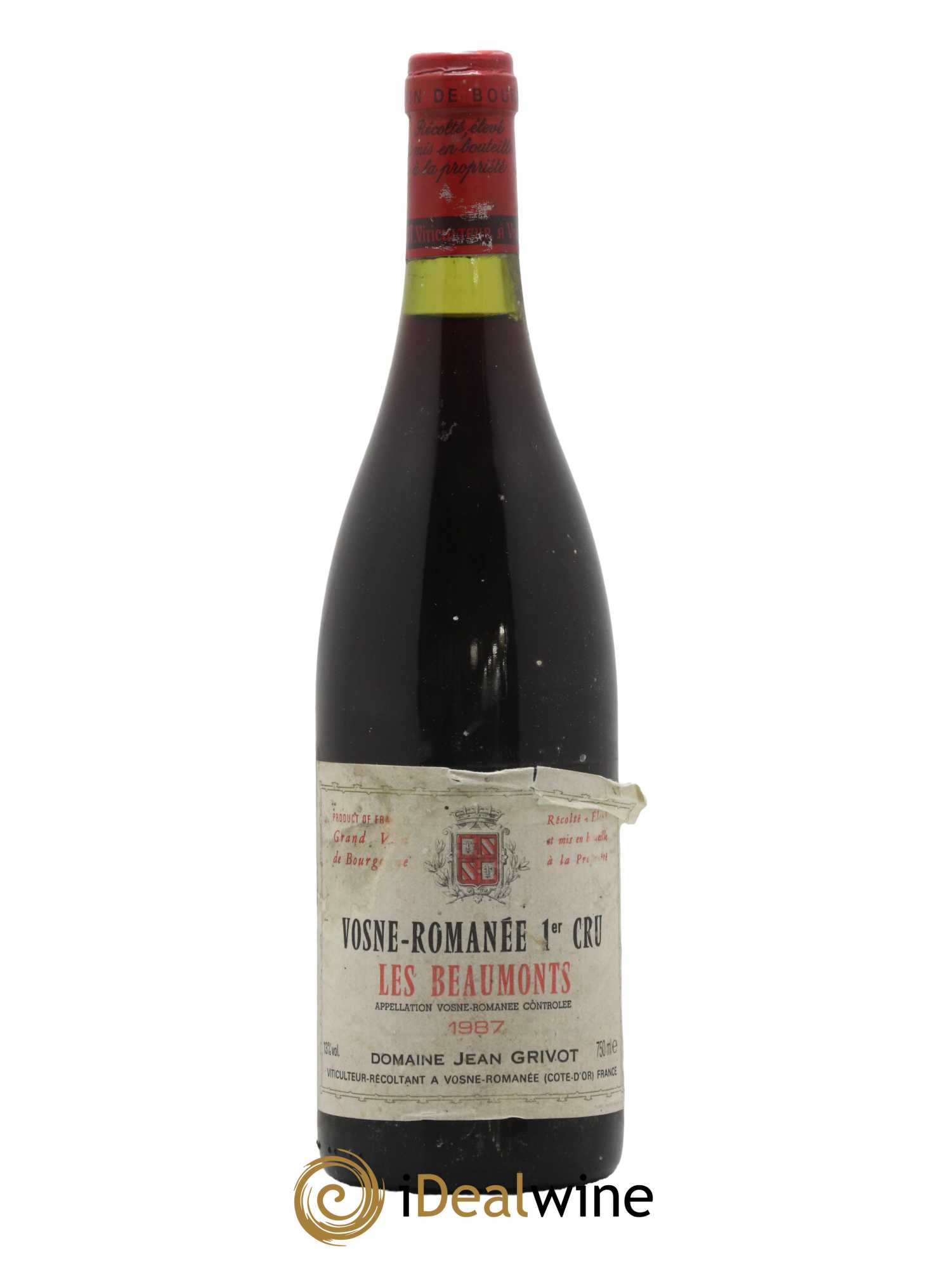 Vosne-Romanée 1er Cru Les Beaux-Monts Jean Grivot 1987 - Lot de 1 bouteille - 0