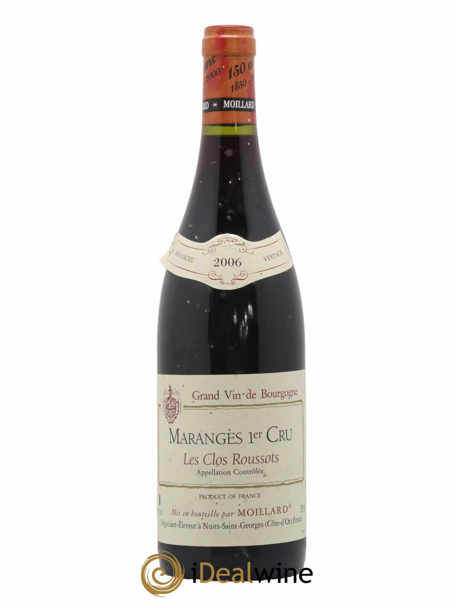 Maranges 1er Cru Les Clos Roussots Moillard 2006 - Posten von 1 Flasche - 0