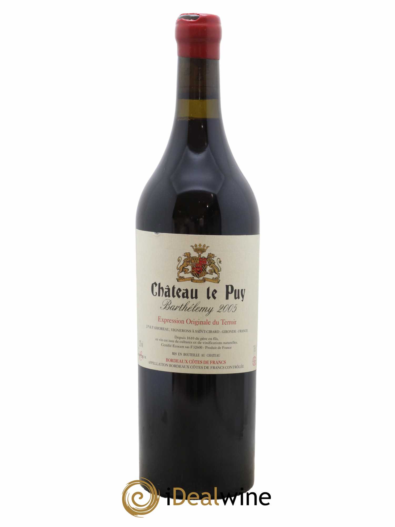 Le Puy - Cuvée Barthélemy 2005 - Lot de 1 bouteille - 0