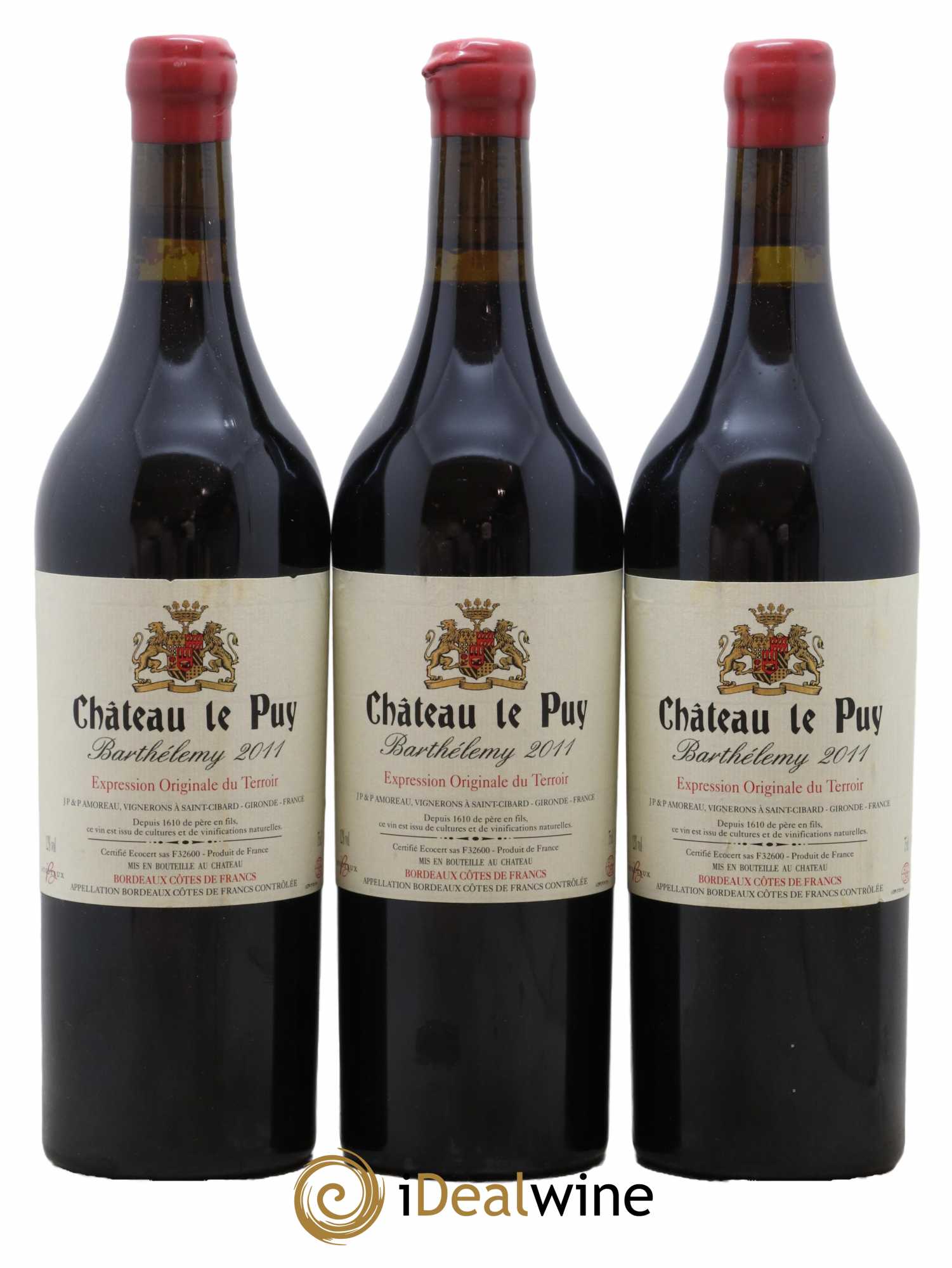 Le Puy - Cuvée Barthélemy 2011 - Lot de 3 bouteilles - 0