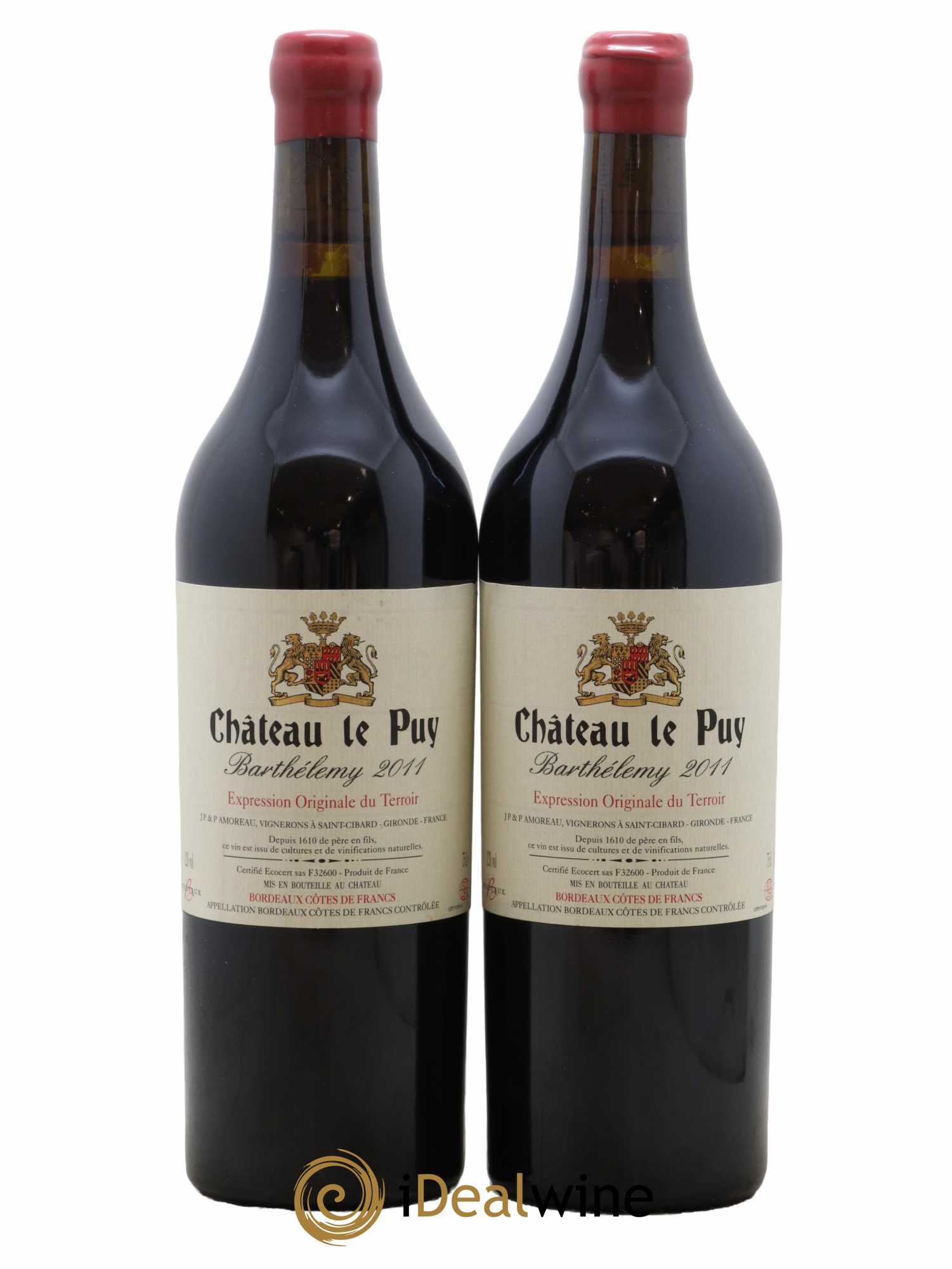 Le Puy - Cuvée Barthélemy 2011 - Lot de 2 bouteilles - 0