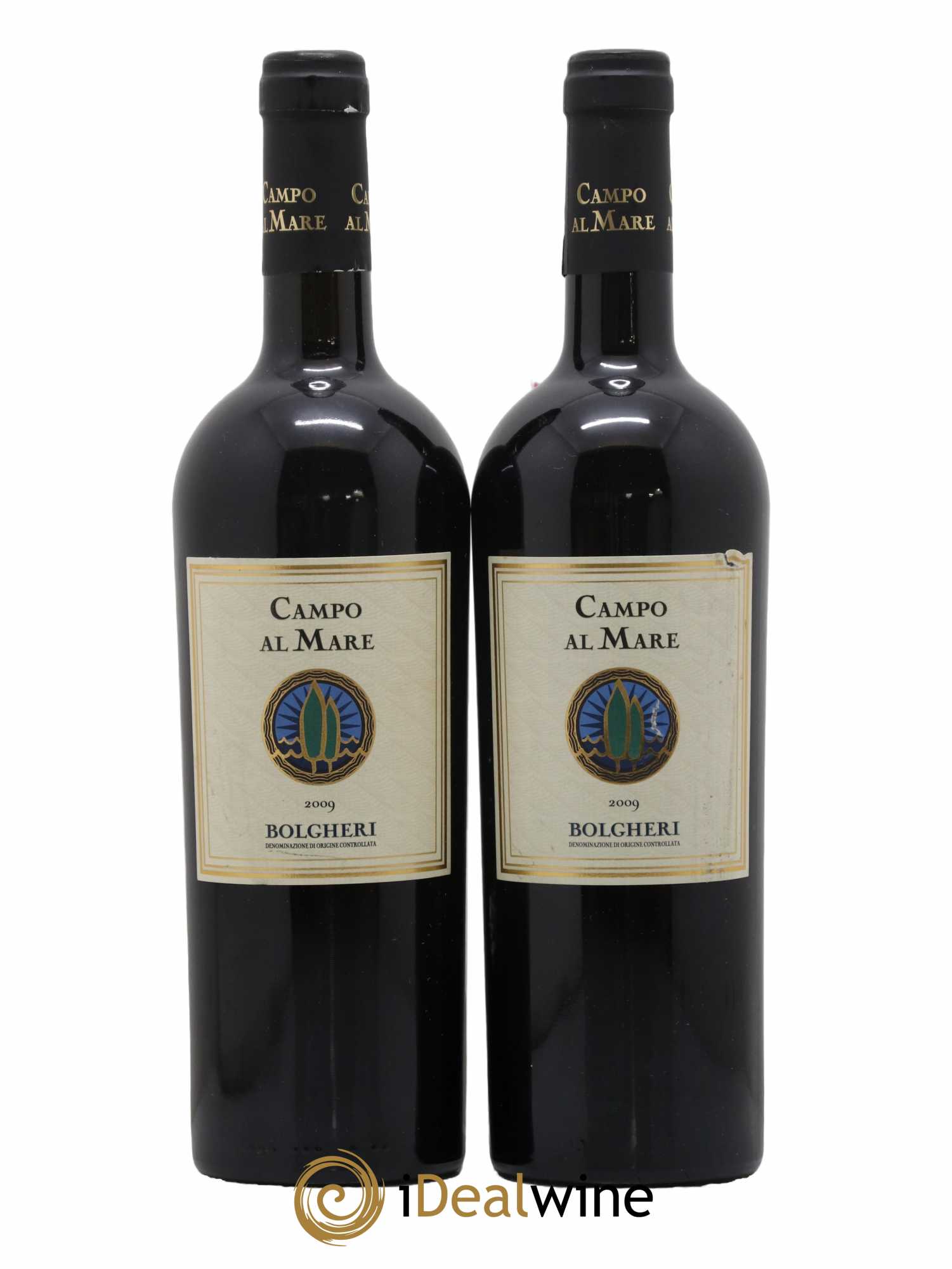 Bolgheri DOC Campo Al Mare 2009 - Lotto di 2 bottiglie - 0