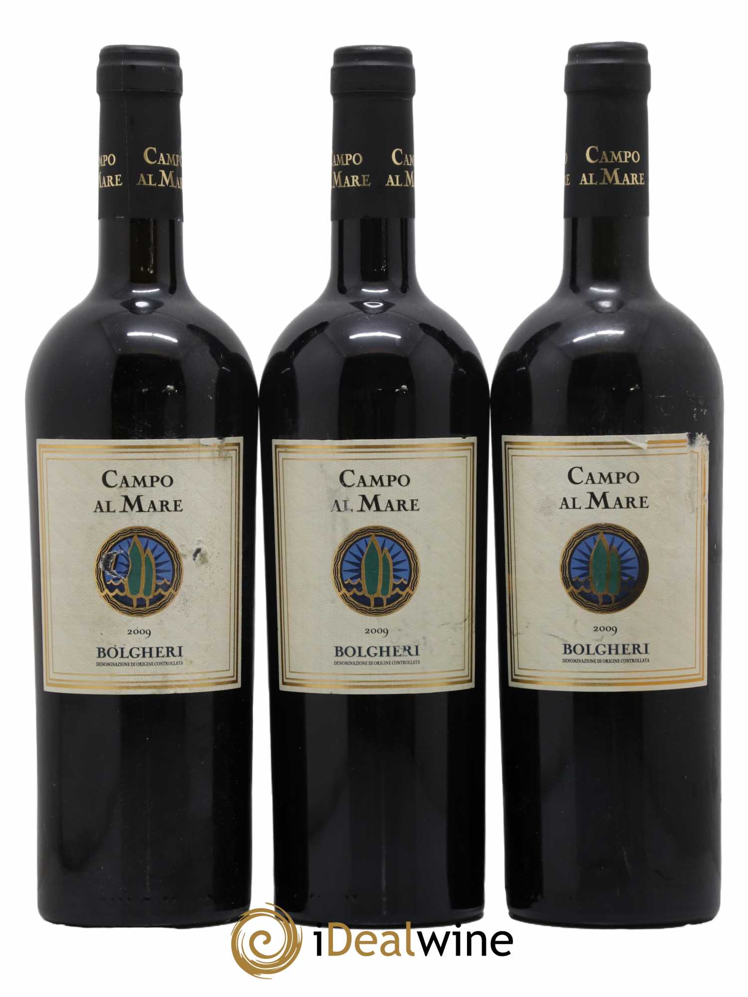 Bolgheri DOC Campo Al Mare 2009 - Lot de 3 bouteilles - 0