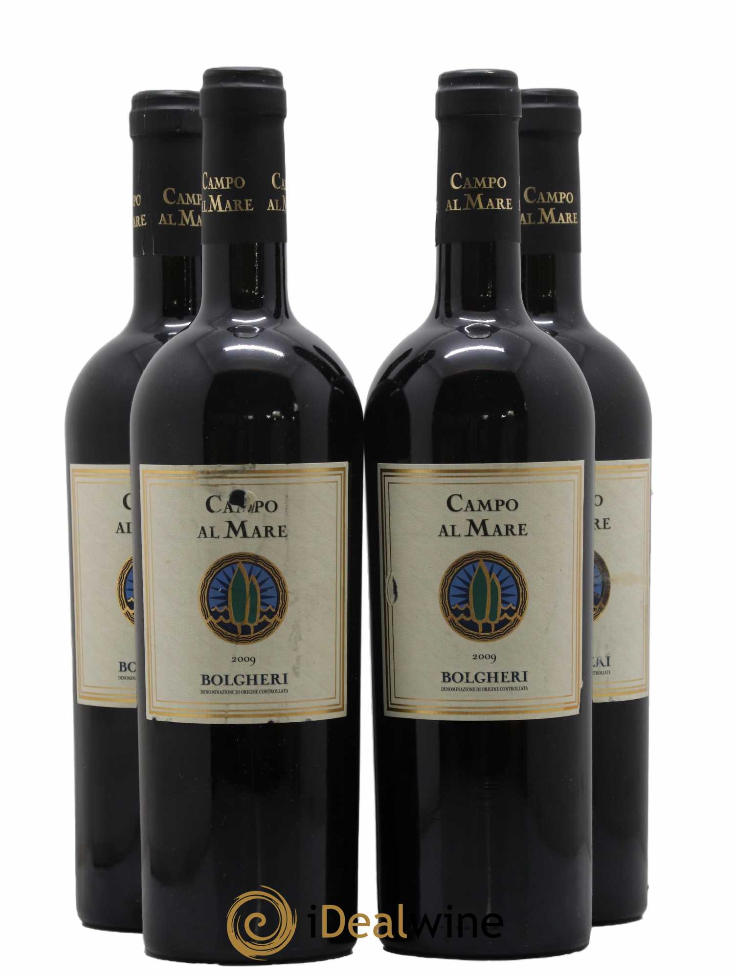 Bolgheri DOC Campo Al Mare 2009 - Lot de 4 bouteilles - 0