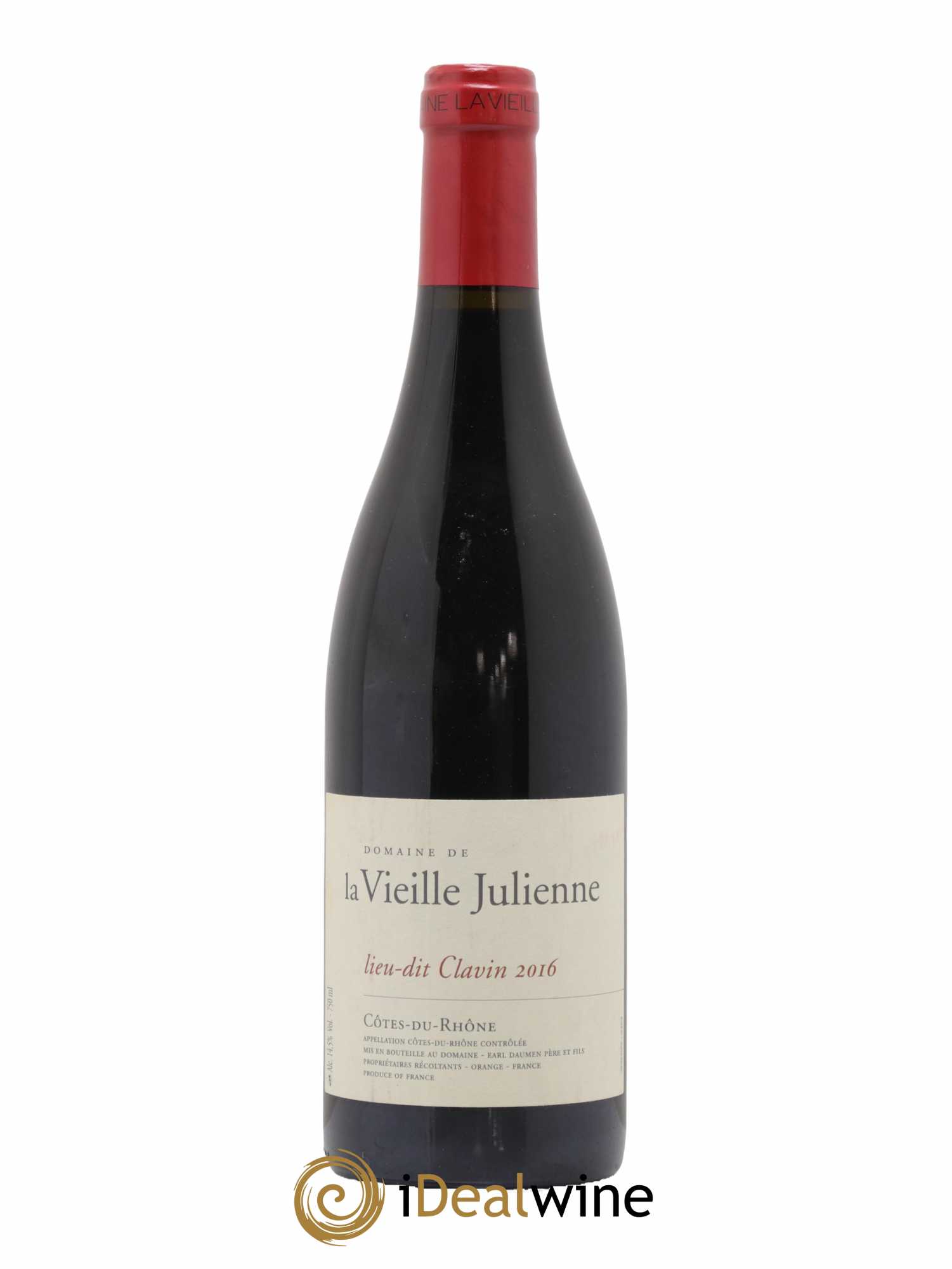 Côtes-du-Rhône Vieille Julienne (Domaine de la) Lieu-dit Clavin Jean-Paul Daumen 2016 - Lot de 1 bouteille - 0