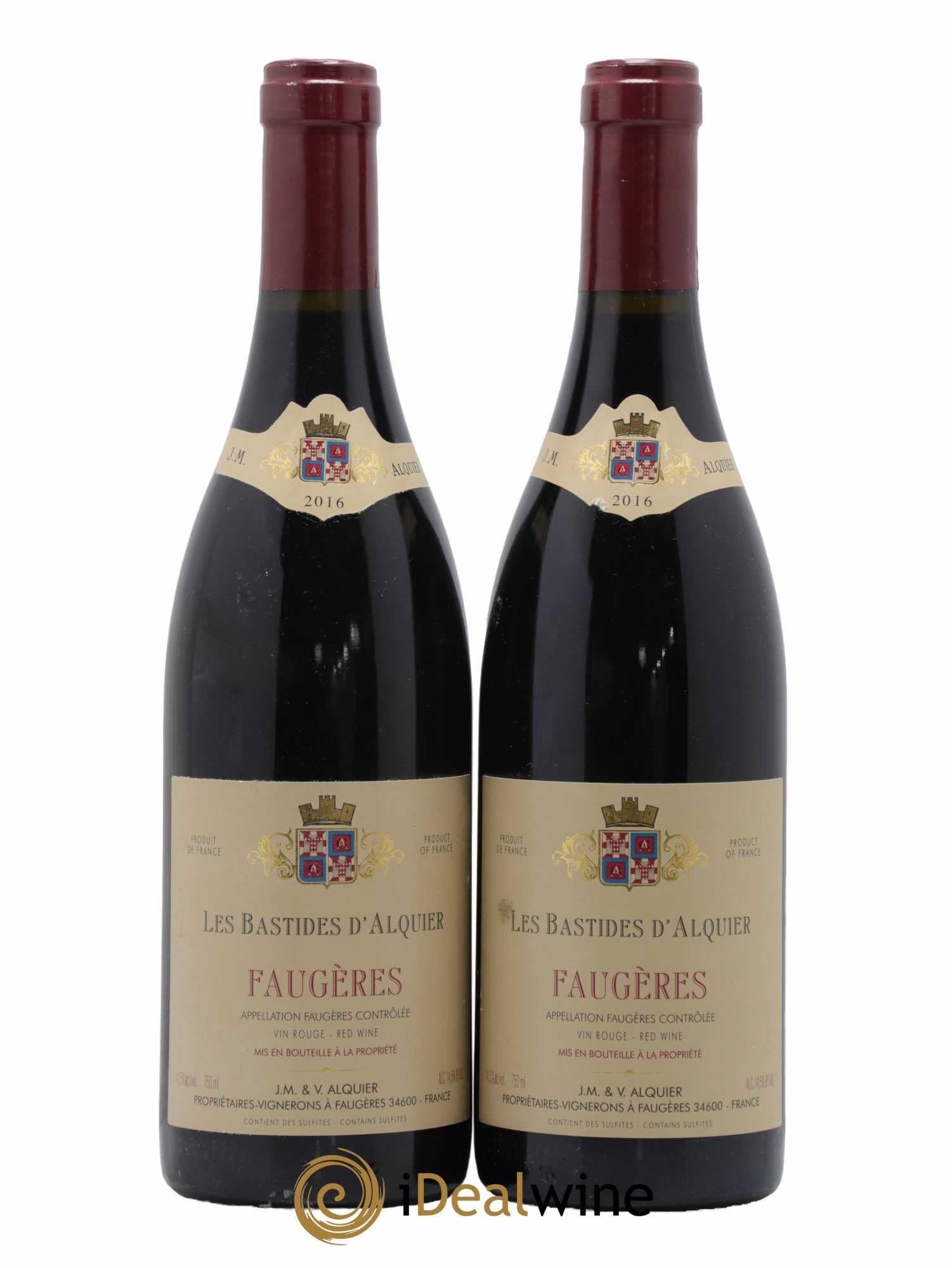 Faugères Domaine Jean-Michel Alquier Les Bastides d'Alquier 2016 - Lot de 2 bouteilles - 0