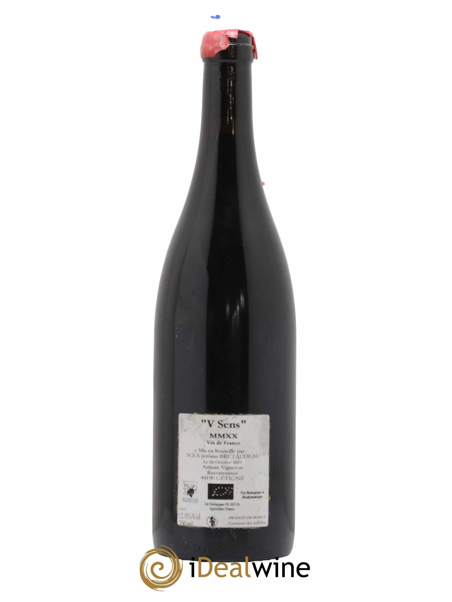 Vin de France V Sens Jérôme Bretaudeau - Domaine de Bellevue 2020 - Lot de 1 bouteille - 1
