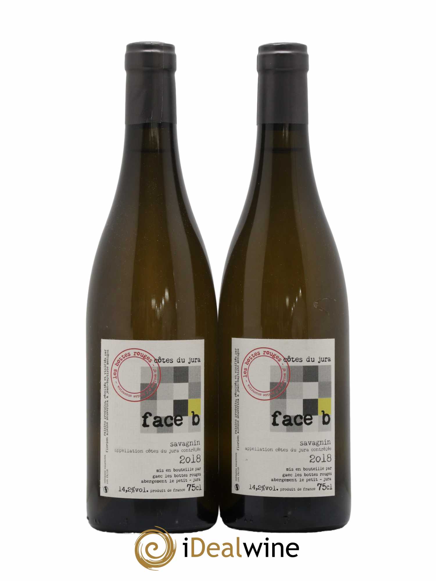 Côtes du Jura Face B Savagnin Les Bottes Rouges 2018 - Posten von 2 Flaschen - 0