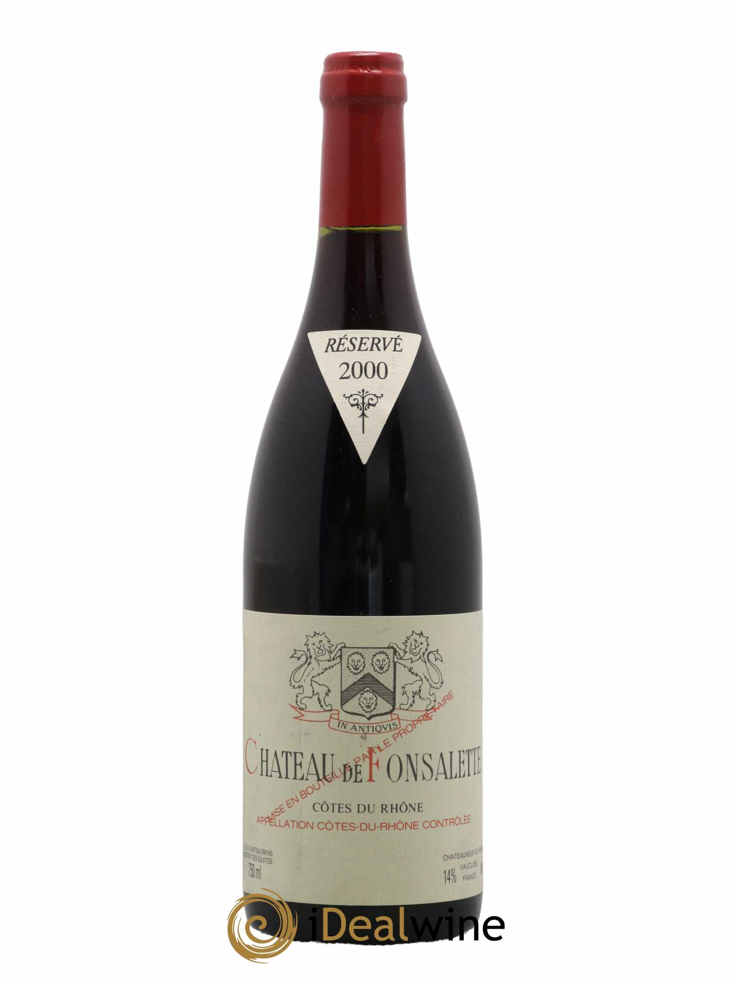 Côtes-du-Rhône Château de Fonsalette Emmanuel Reynaud 2000 - Lot de 1 bouteille - 0
