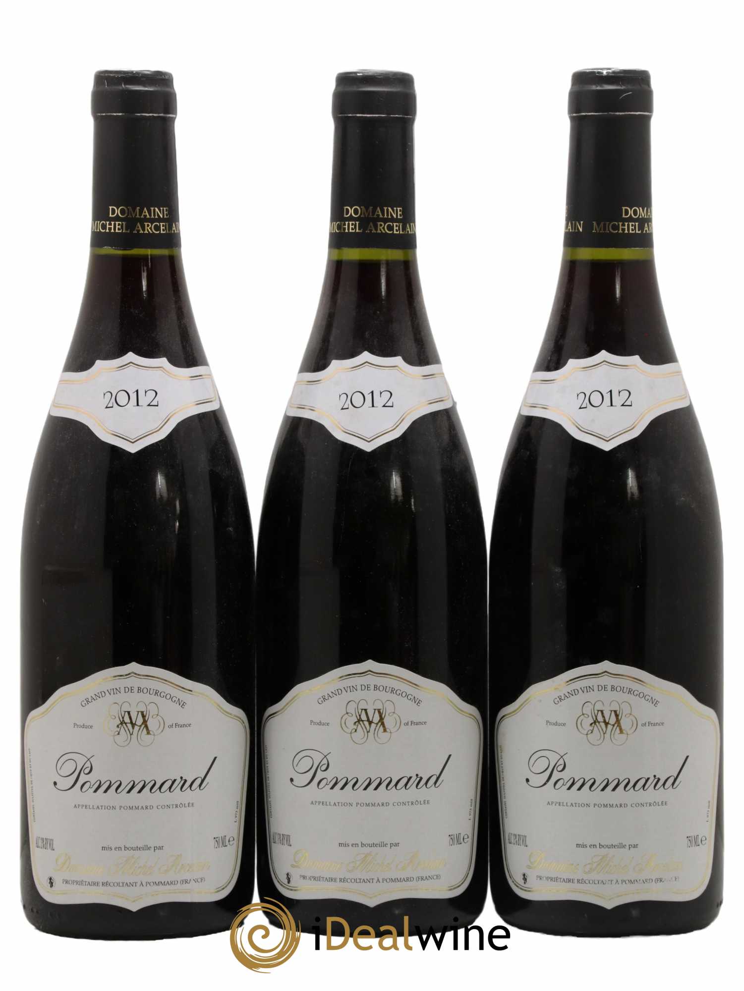 Pommard Domaine Michel Arcelain 2012 - Lot de 3 bouteilles - 0