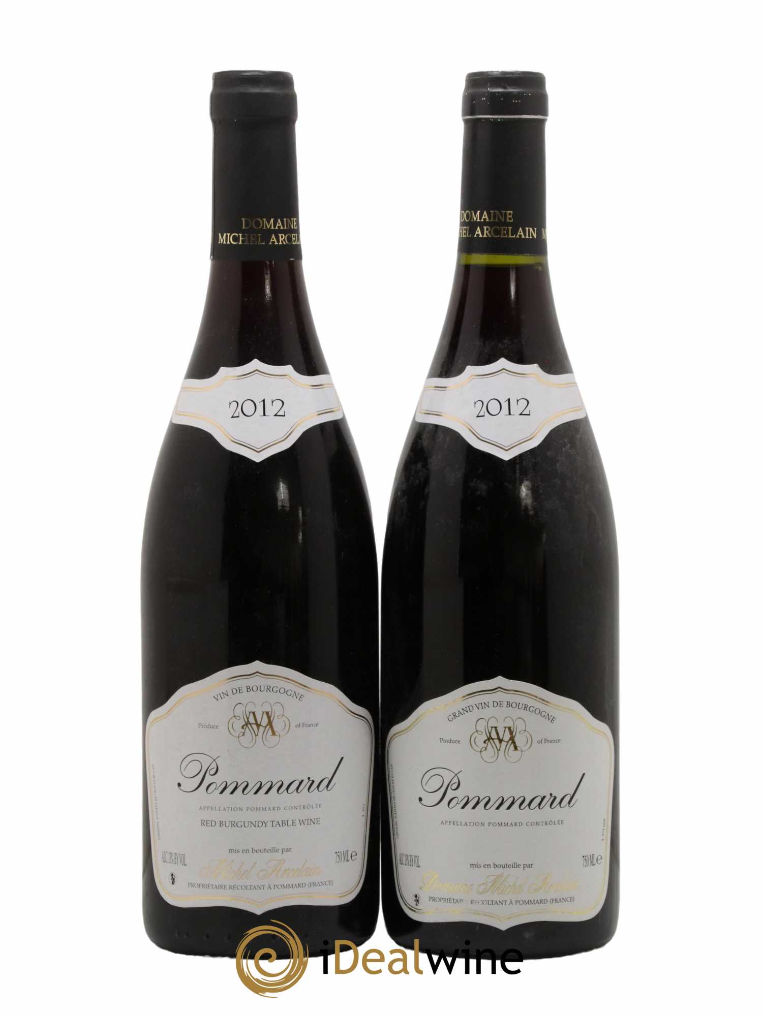 Pommard Domaine Michel Arcelain 2012 - Lot de 2 bouteilles - 0