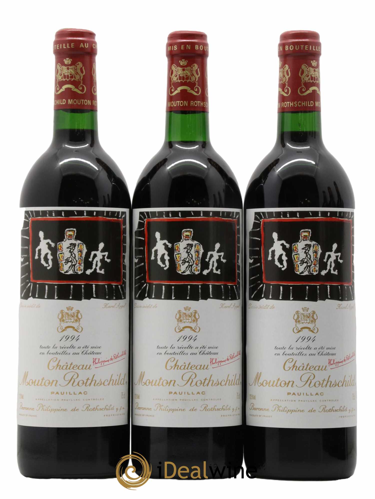 Château Mouton Rothschild 1er Grand Cru Classé 1994 - Lot de 6 bouteilles - 1