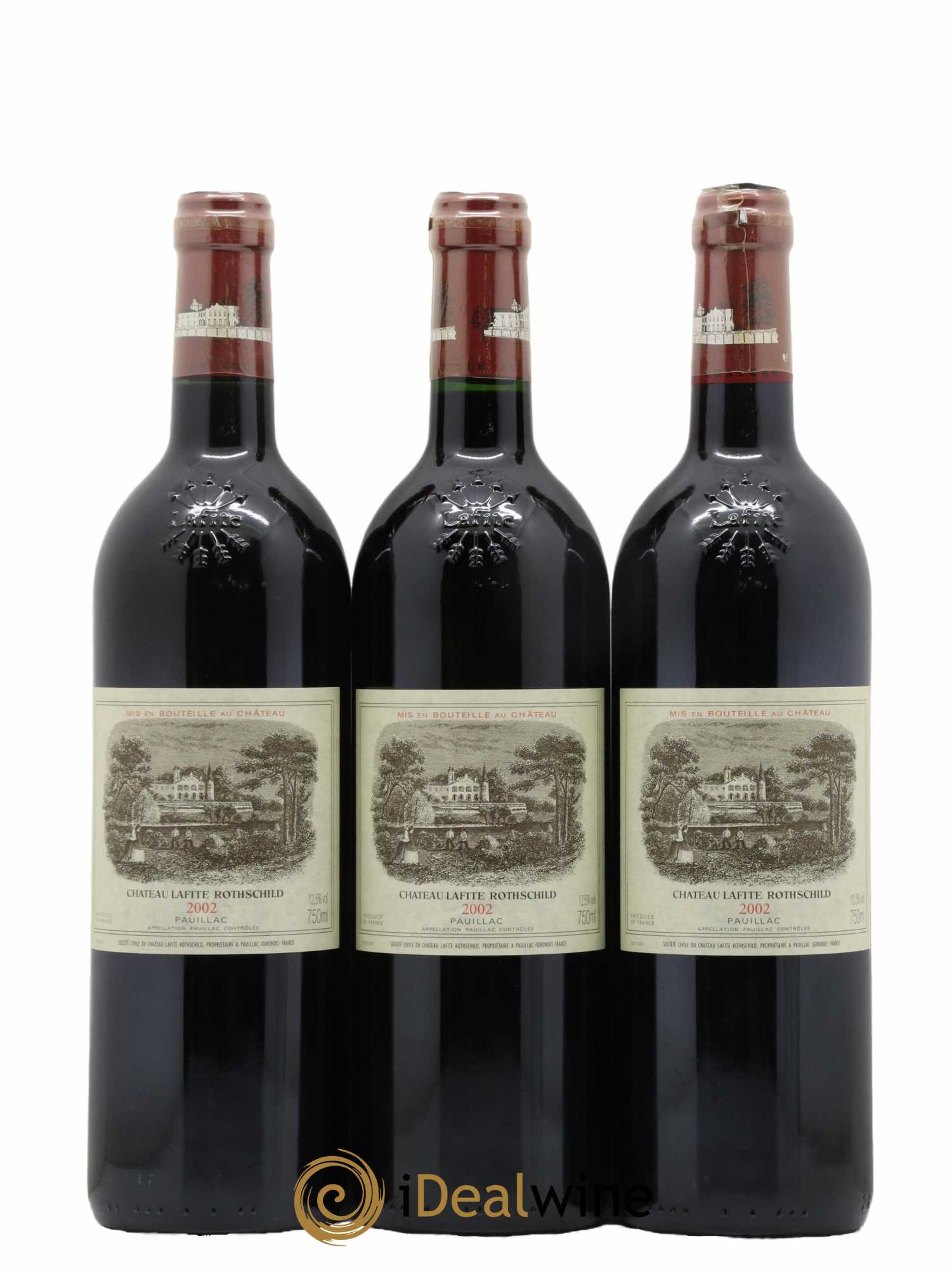 Château Lafite Rothschild 1er Grand Cru Classé 2002 - Lot of 6 bottles - 1