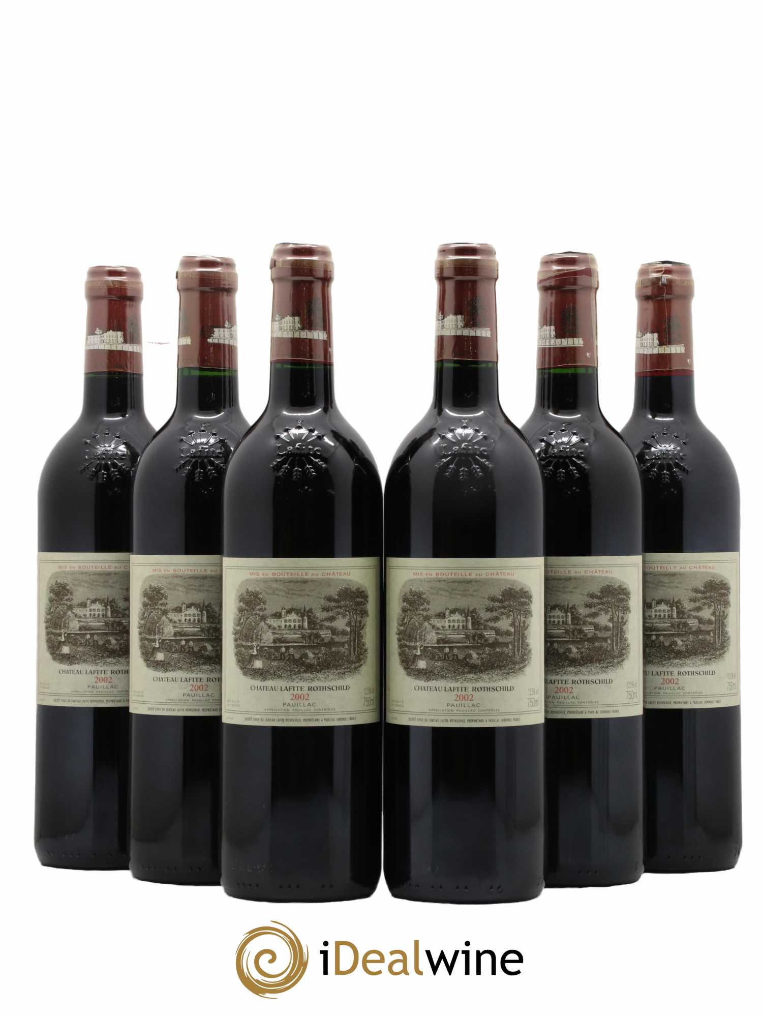 Château Lafite Rothschild 1er Grand Cru Classé 2002 - Lot of 6 bottles - 0