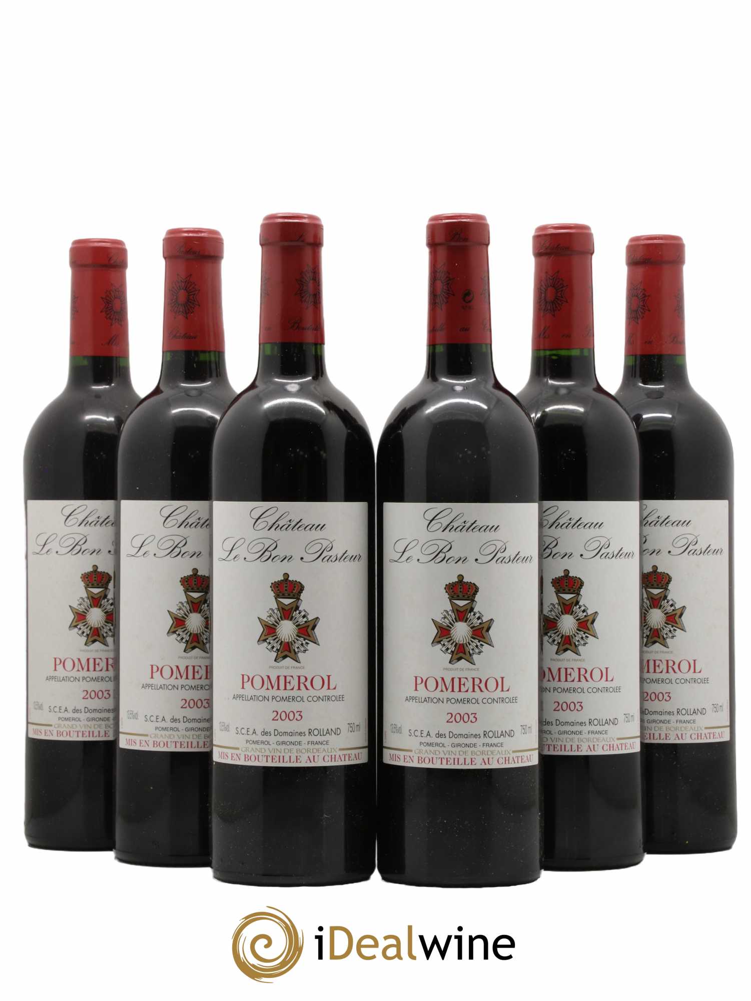 Château le Bon Pasteur 2003 - Lot de 6 bouteilles - 0