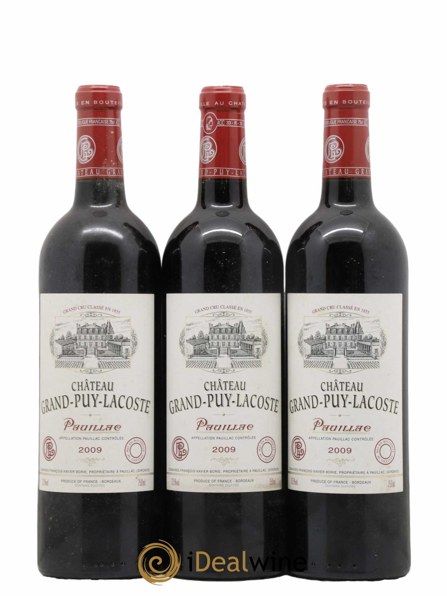 Château Grand Puy Lacoste 5ème Grand Cru Classé 2009 - Lot de 6 bouteilles - 1
