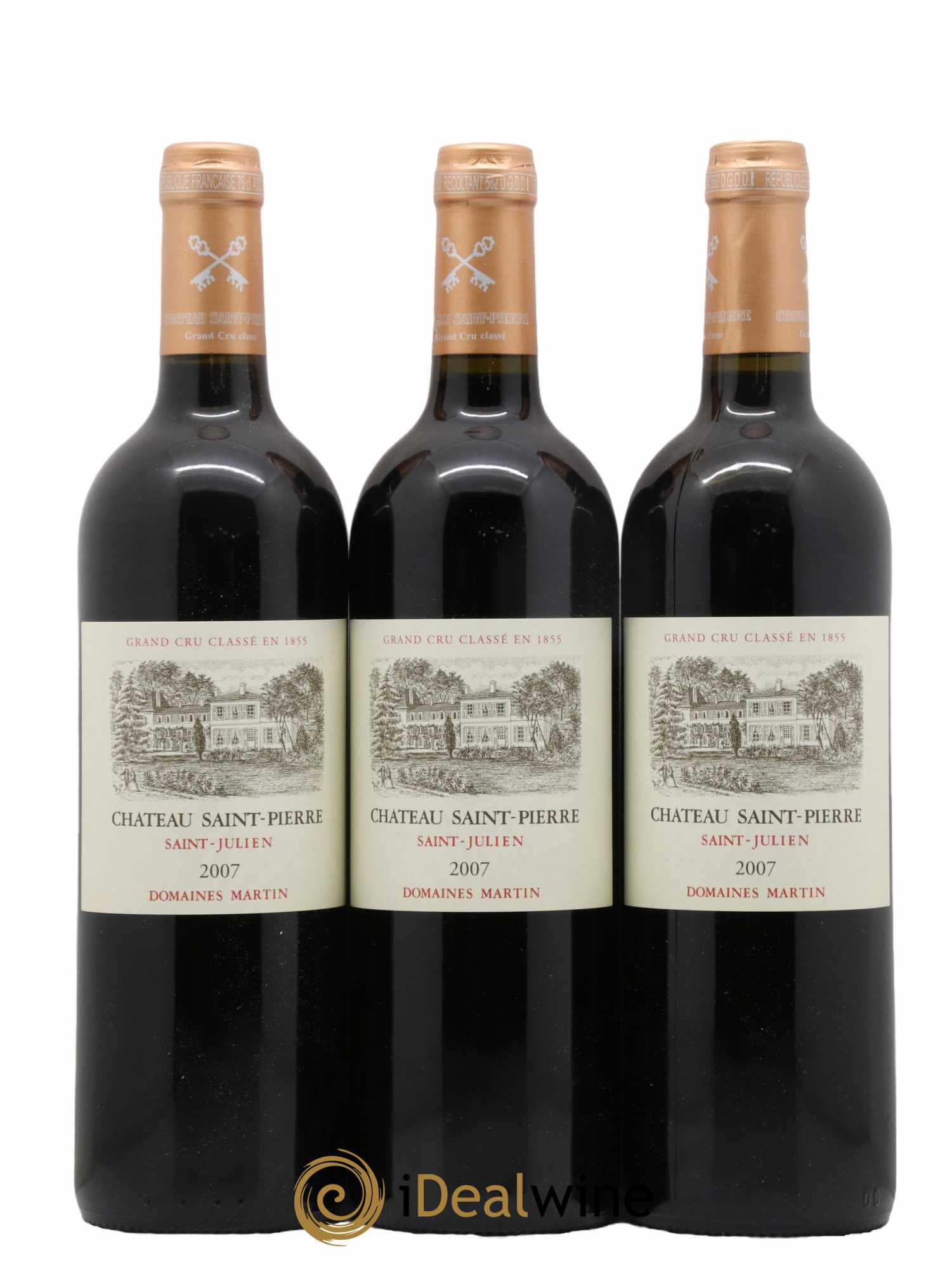 Château Saint-Pierre 4ème Grand Cru Classé 2007 - Lot de 12 bouteilles - 1