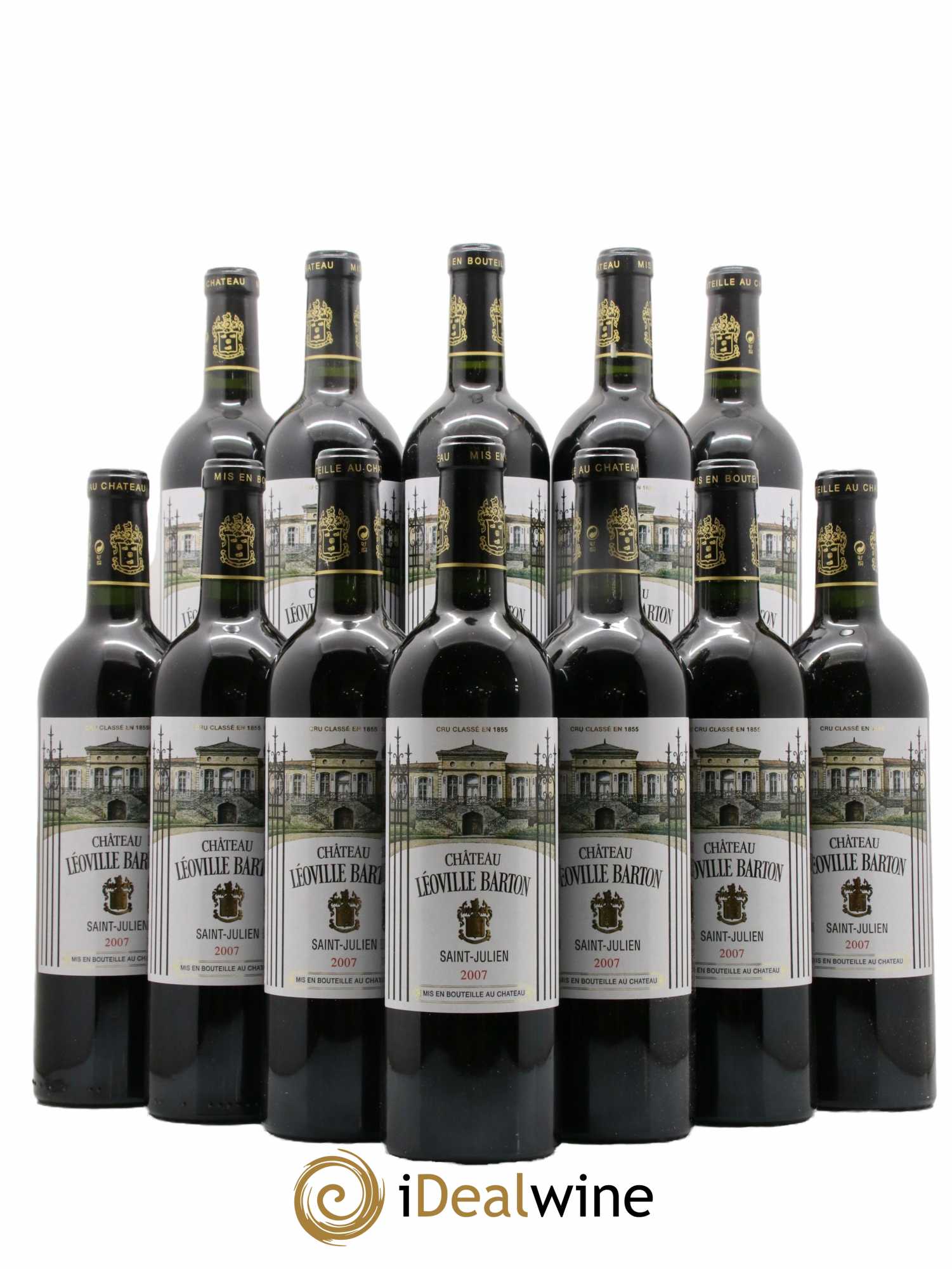 Château Léoville Barton 2ème Grand Cru Classé 2007 - Lot de 12 bouteilles - 0