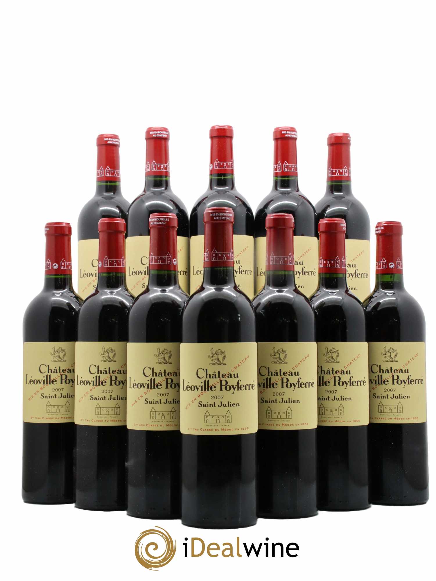 Château Léoville Poyferré 2ème Grand Cru Classé 2007 - Lot de 12 bouteilles - 0