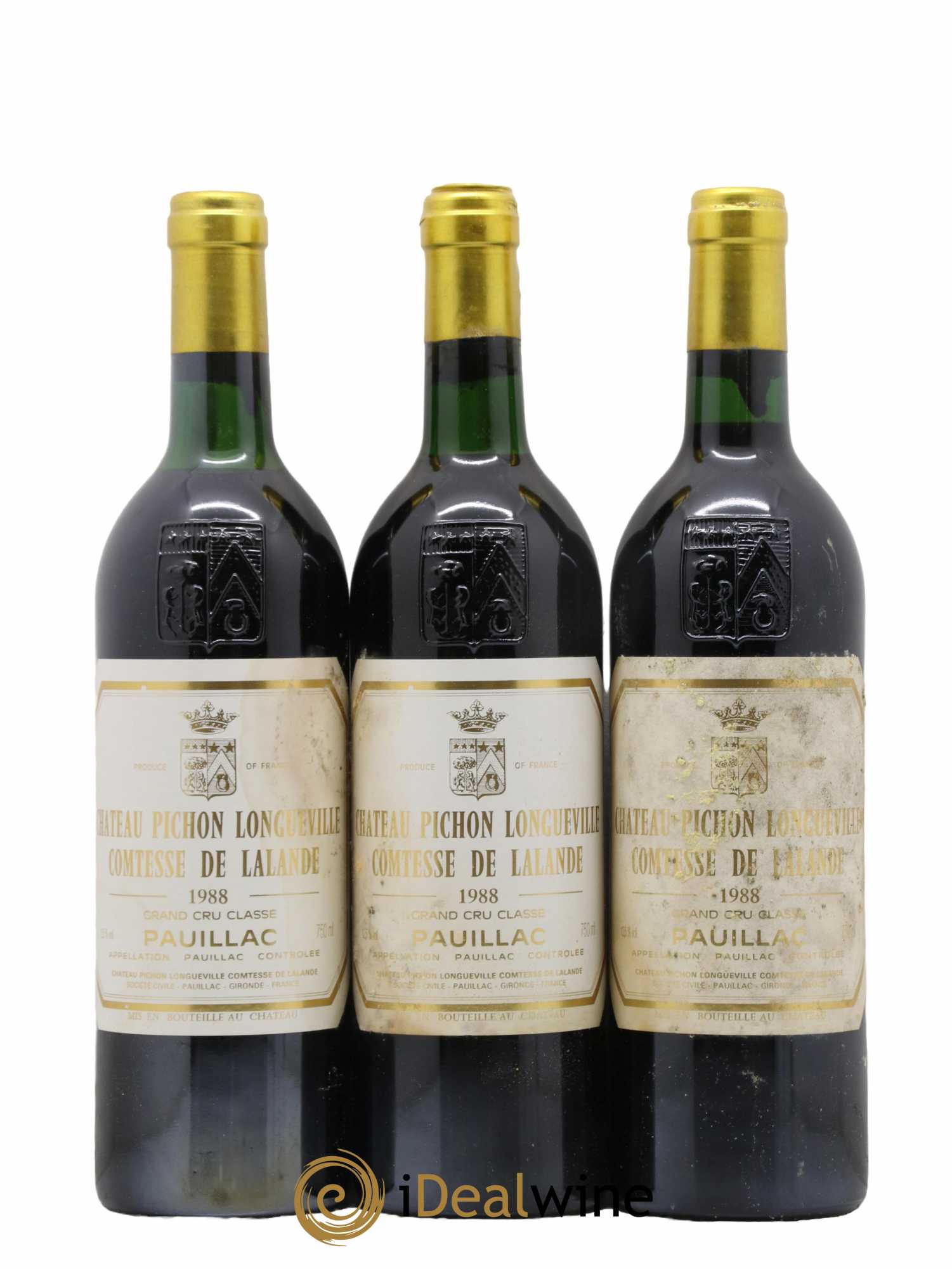 Château Pichon Longueville Comtesse de Lalande 2ème Grand Cru Classé 1988 - Lot de 12 bouteilles - 3