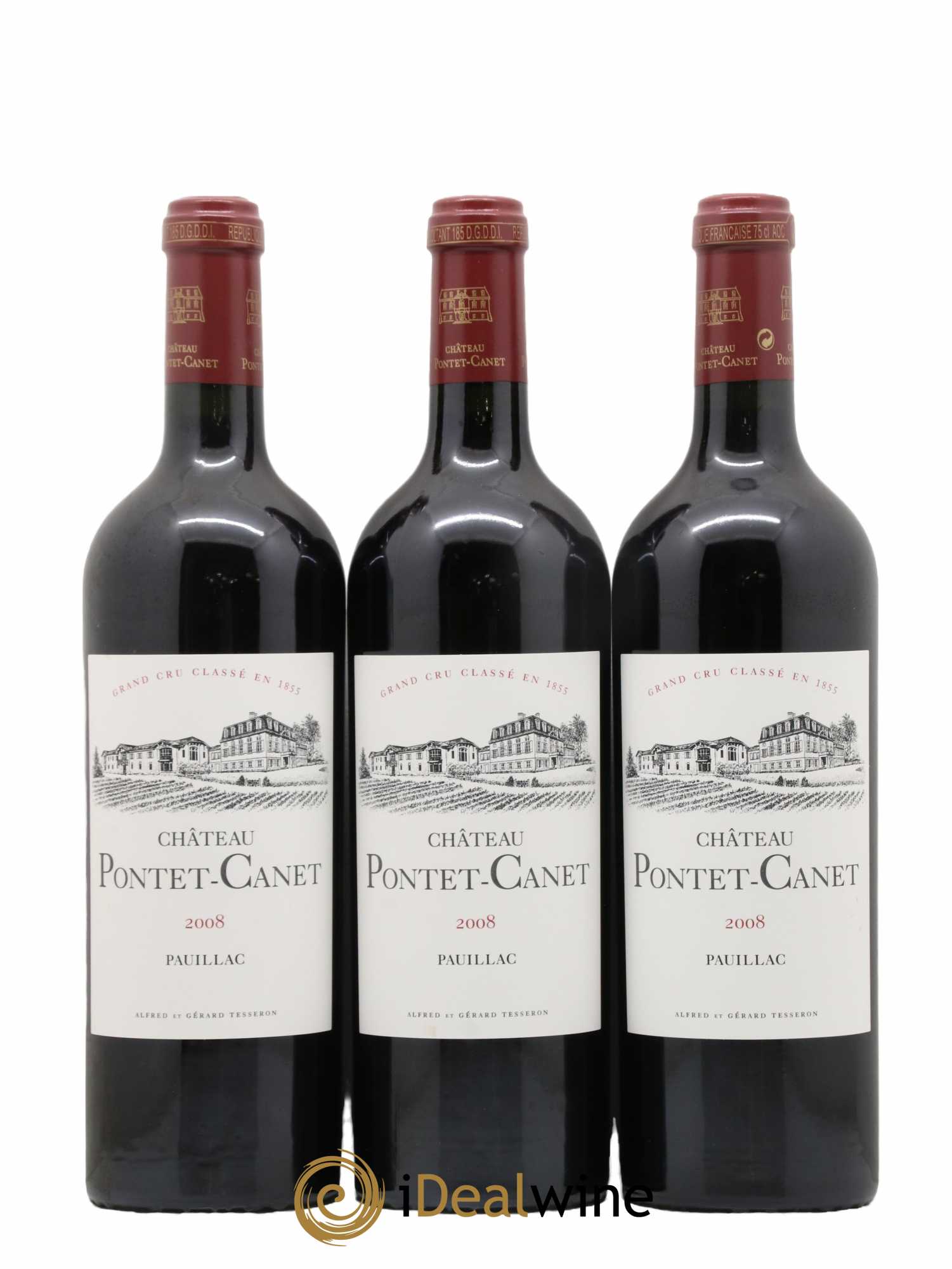 Château Pontet Canet 5ème Grand Cru Classé 2008 - Lot de 12 bouteilles - 2
