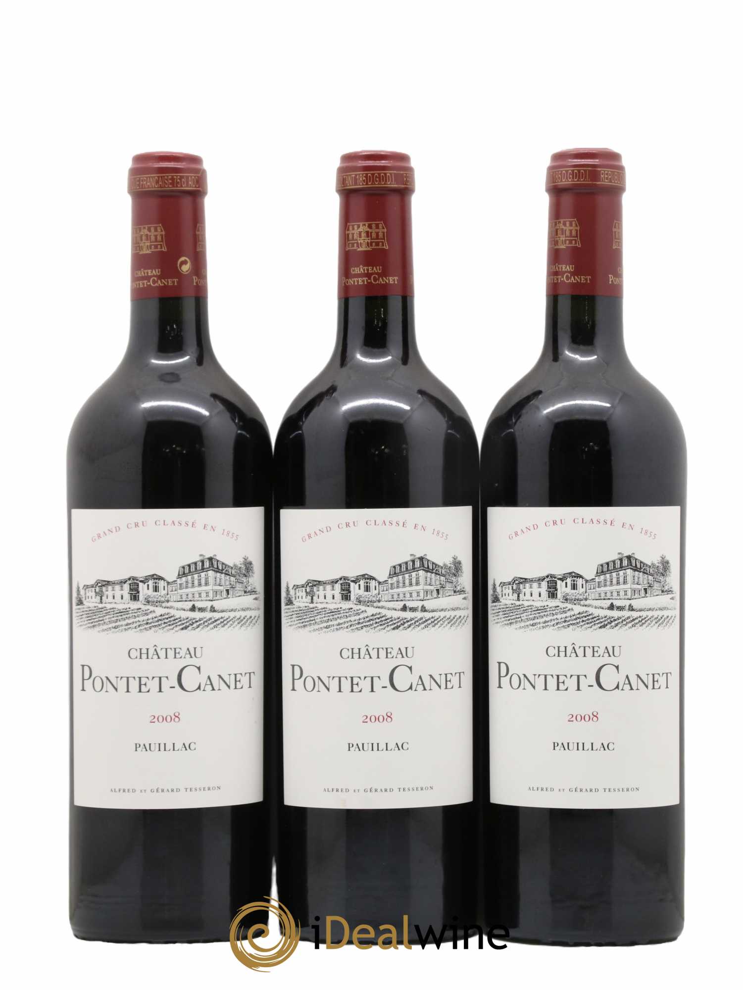 Château Pontet Canet 5ème Grand Cru Classé 2008 - Lot de 12 bouteilles - 3