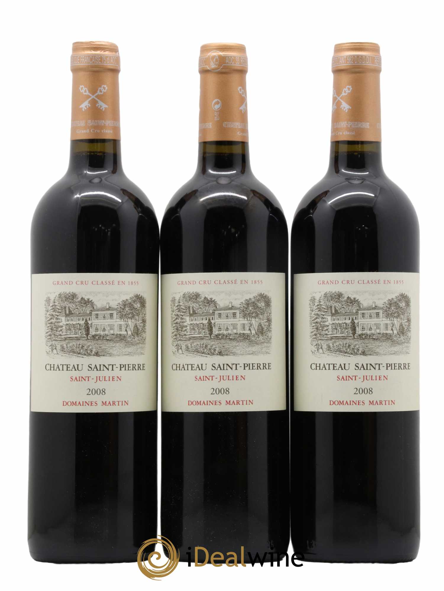 Château Saint-Pierre 4ème Grand Cru Classé 2008 - Lot de 12 bouteilles - 2